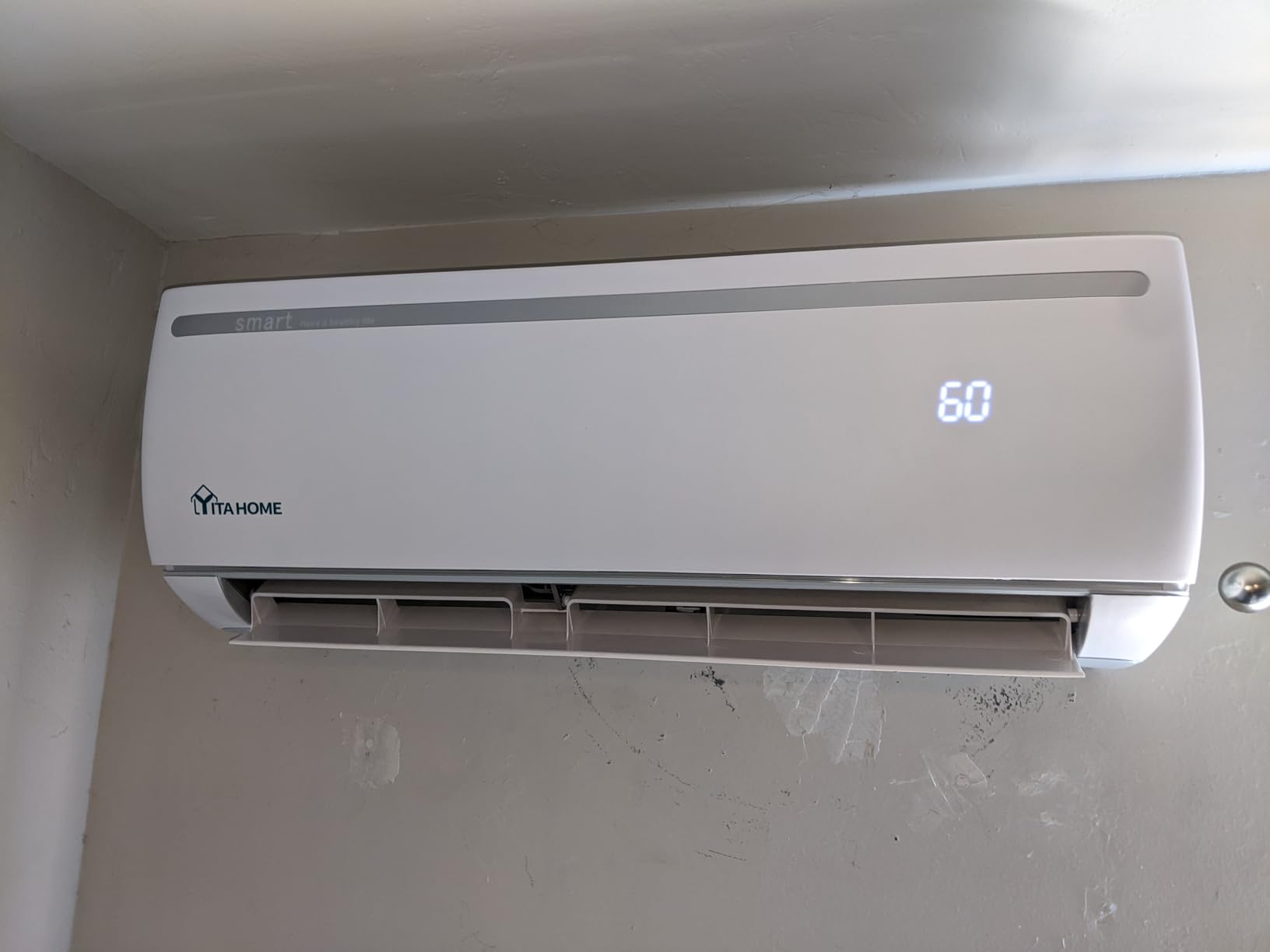 YITAHOME 12000 BTU Mini Split Air Conditioner Heat Pump System, Wifi Enabled 20 SEER2 115V Inverter Ductless AC Cool Up to 750 Sq. Ft, Compatible with Alexa, Complete Installation Kit, White customer photo 2