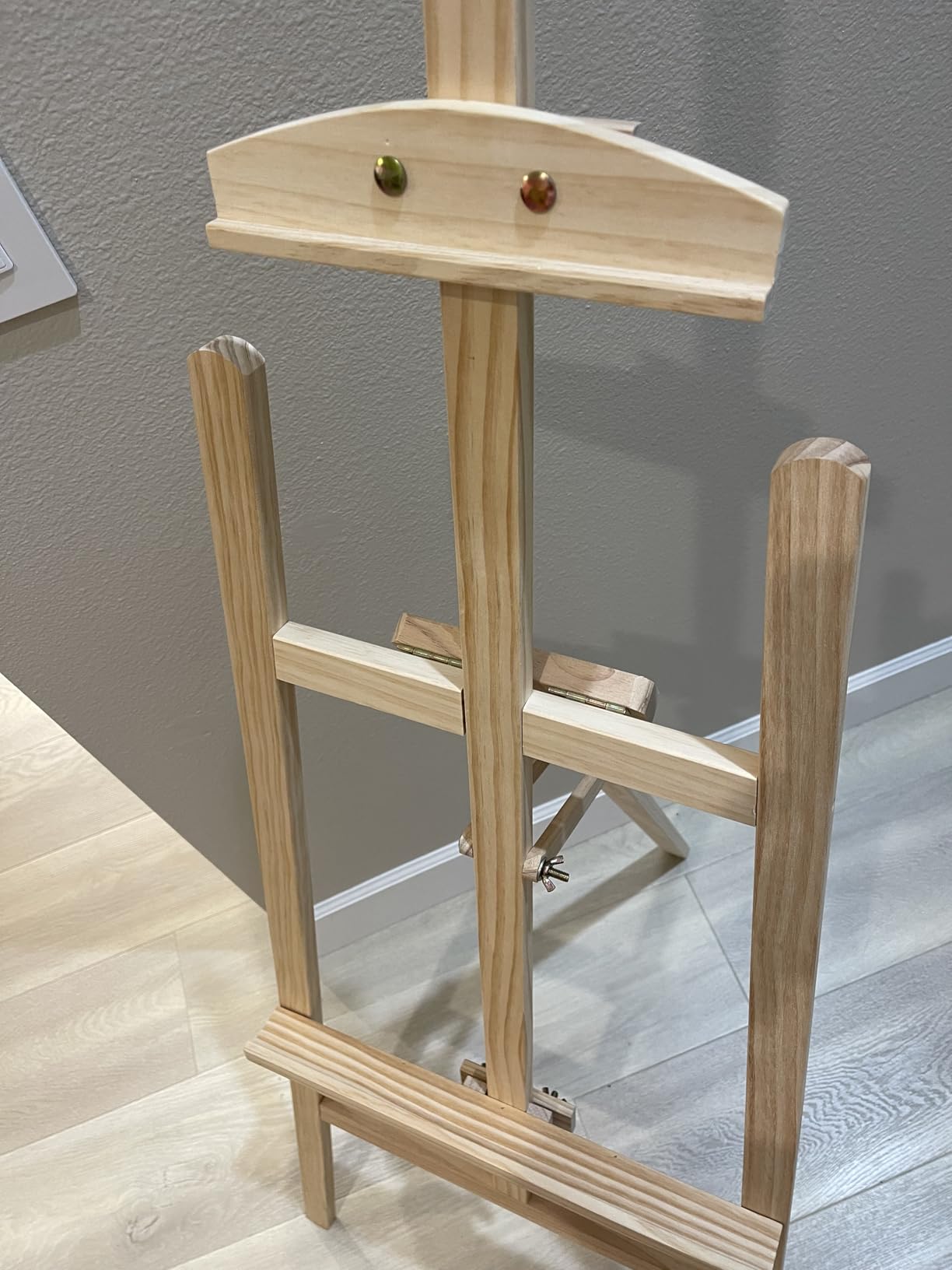 Adjustable Pine Wooden Painting Easel, Art Easel for Display customer photo 1