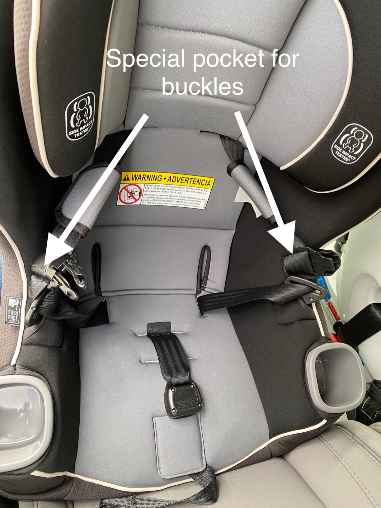 Graco Extend2Fit 3-in-1 Convertible Car Seat, 3 Modes - Rear Facing, Forward Facing Baby Car Seat and Highback Booster Seat, Adjustable Extension Panel for Extra Legroom, Cullen customer photo 2