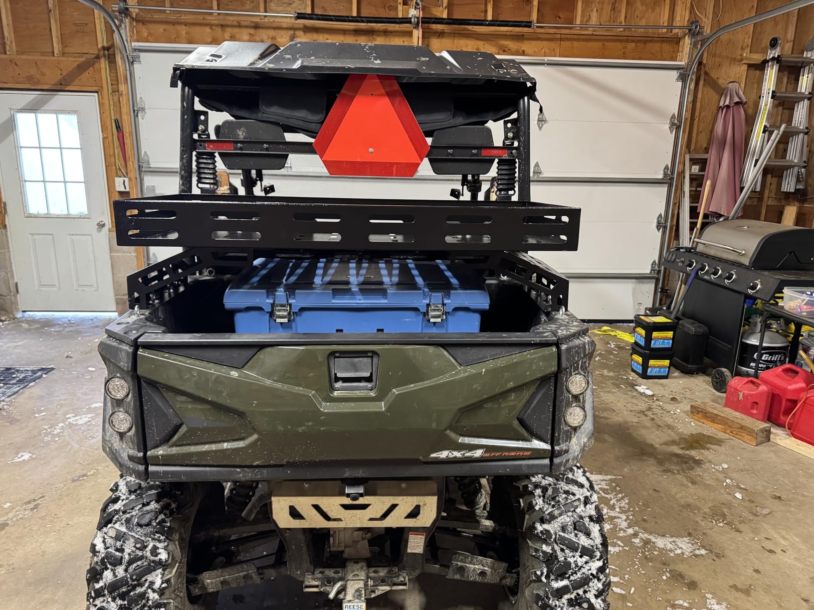 TOPOWN Heavy Duty UTV Overbed Cargo Rack with Adjustable Mounting Brackets | Accommodate Bed Rail Widths from 39.7”-56.3”(Inside Width), UTV Bed Rack, 7