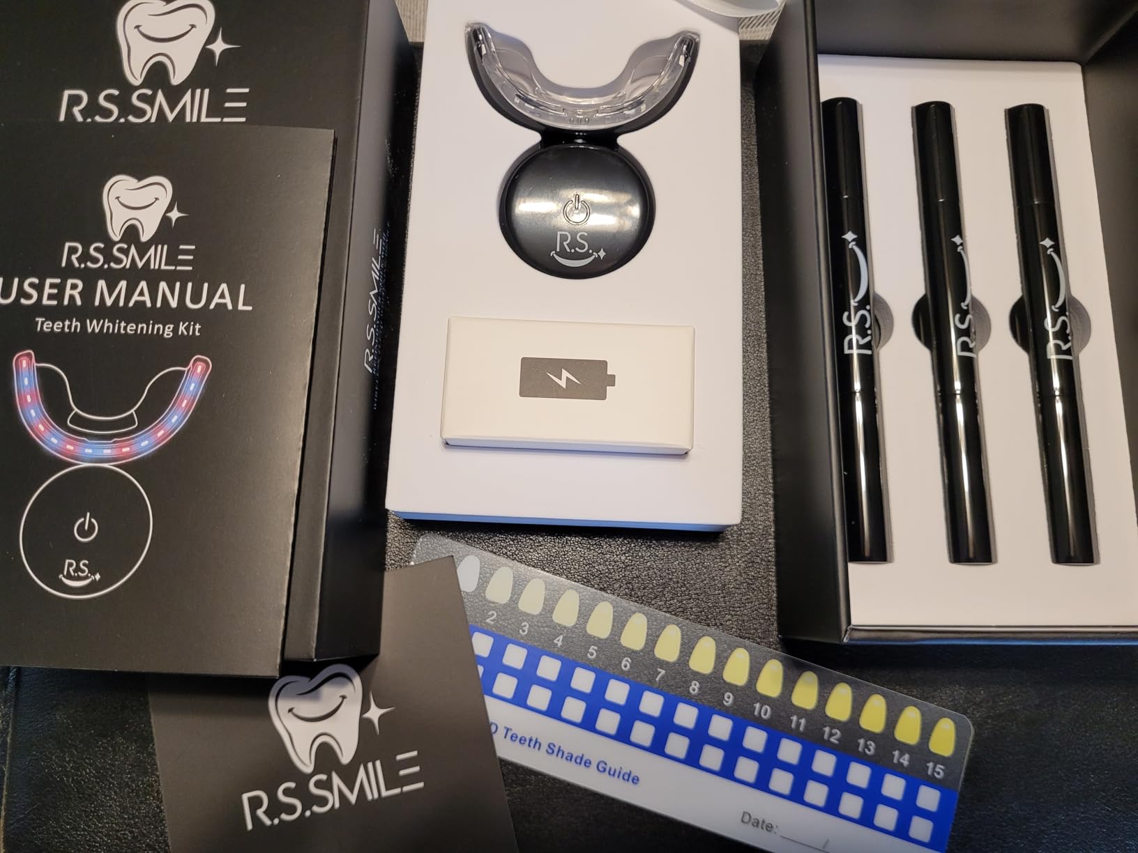 RS Smile Professional Wireless Teeth Whitening Kit with 32X Dual LED Lights, Red & Blue Light Technology for Deep Whitening, Rechargeable Device, Gentle Enamel - Safe Formula customer photo 1