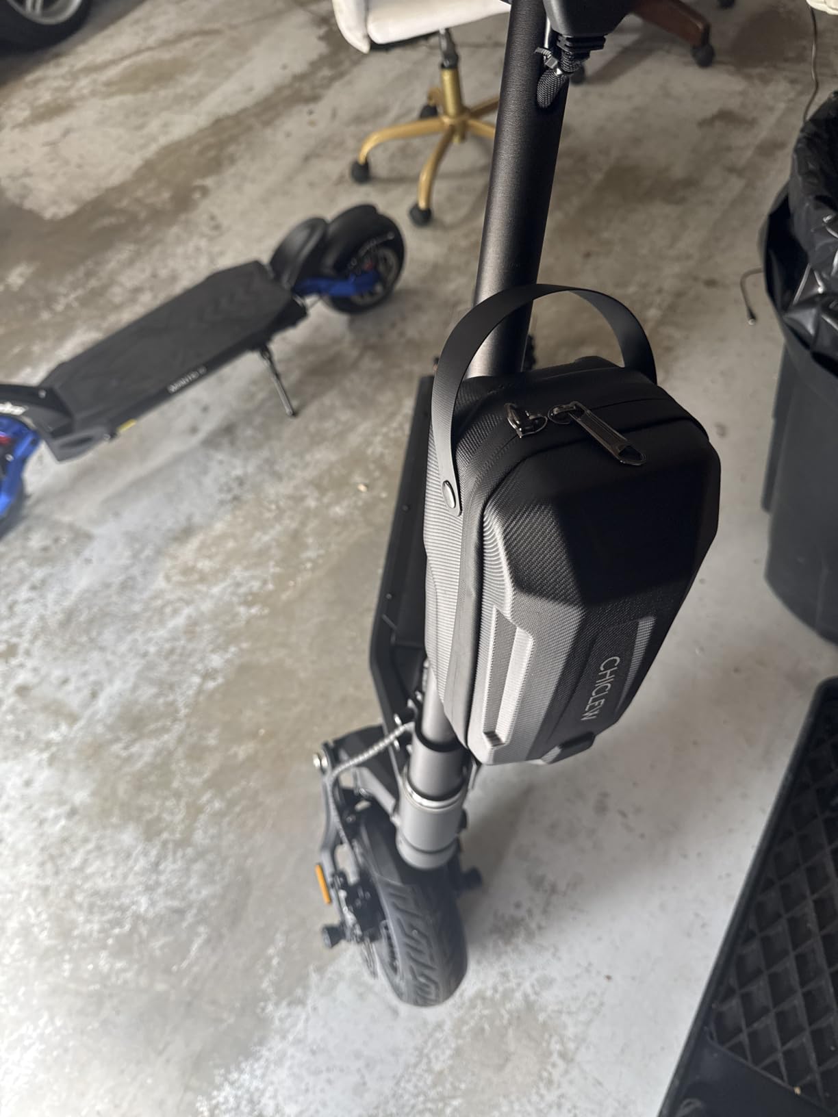 3L Large Quick Release Scooter Bag with Handle, EVA Hardshell Scooter Bag | Portable Waterproof Handlebar Pouch Bag for Scooters, Bikes, Segway Niu, with Small Coded Lock & Screw Fixation Design customer photo 1