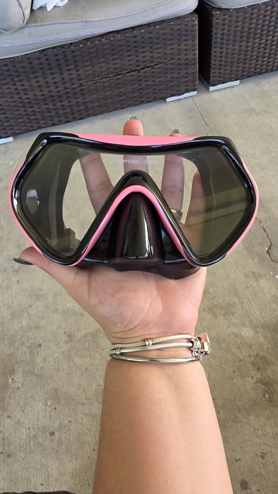 Snorkeling Gear for Adults, JRing Snorkel Set Anti Fog Goggles Dry Snorkel | 180 Degree Tempered Glass,Anti Fog Goggles, Dry Top Snorkel, for Swimming Scuba Diving ,for Men Women customer photo 1