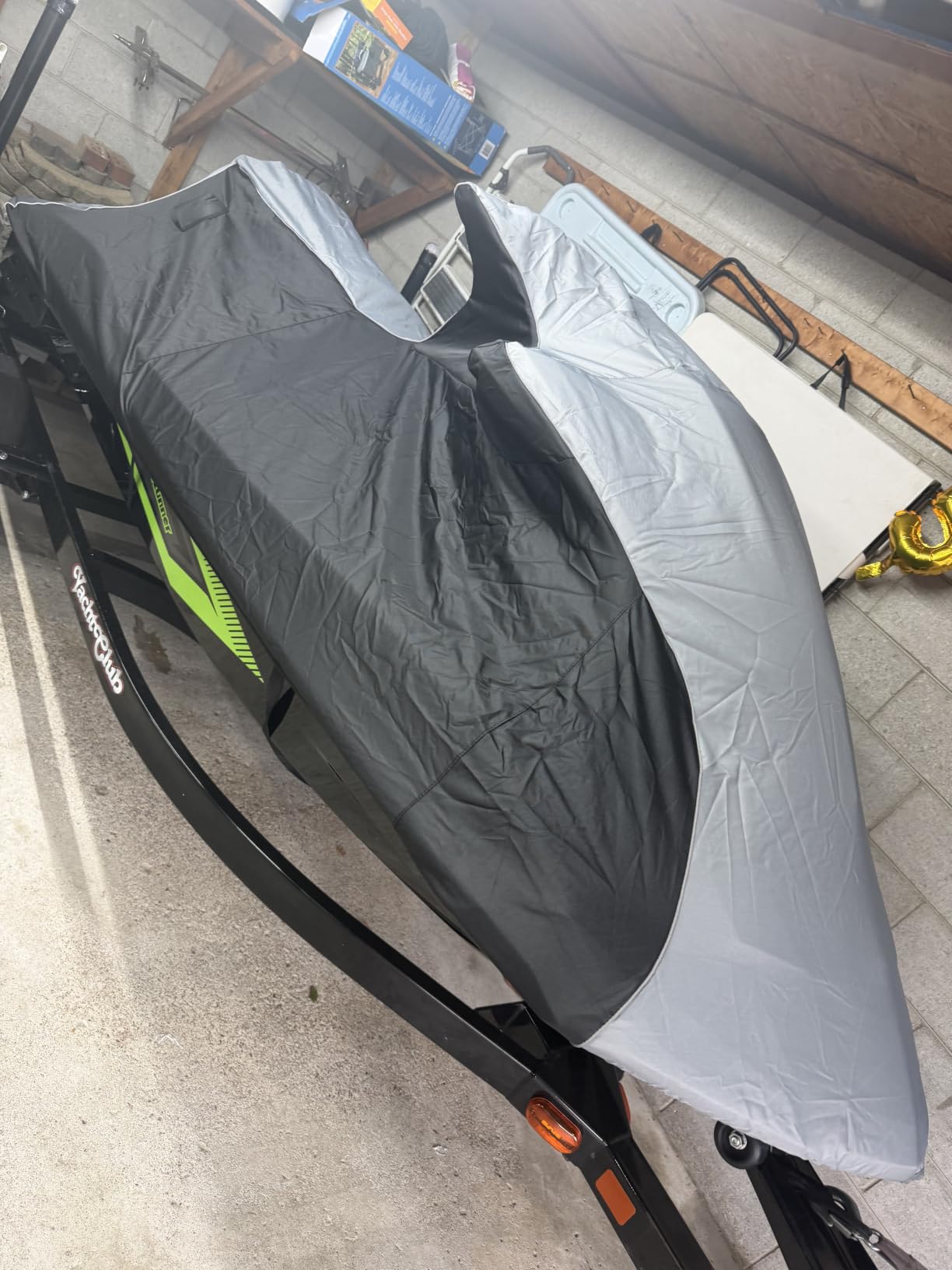 Jet Ski Cover for Sea-Doo GTI/GTI Limited, GTS/Rental 2011-2019 Waterproof | 600D Oxford, Specific Fit, Trailerable Windproof with 2 Air Vents, Heavy Duty All Weather Jetski Cover, Storage Bag customer photo 2