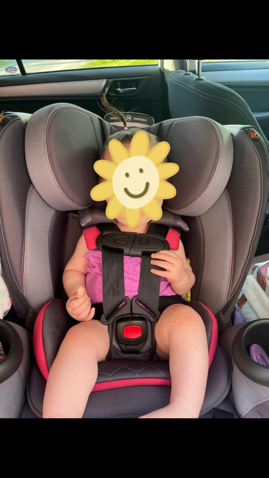 Evenflo Revolve360 Extend All-in-One Rotating Car Seat with Quick Clean Cover, Rear-Facing, Forward-Facing, Highback Booster Mode, Infant to 12 Years (Revere Gray) customer photo 2