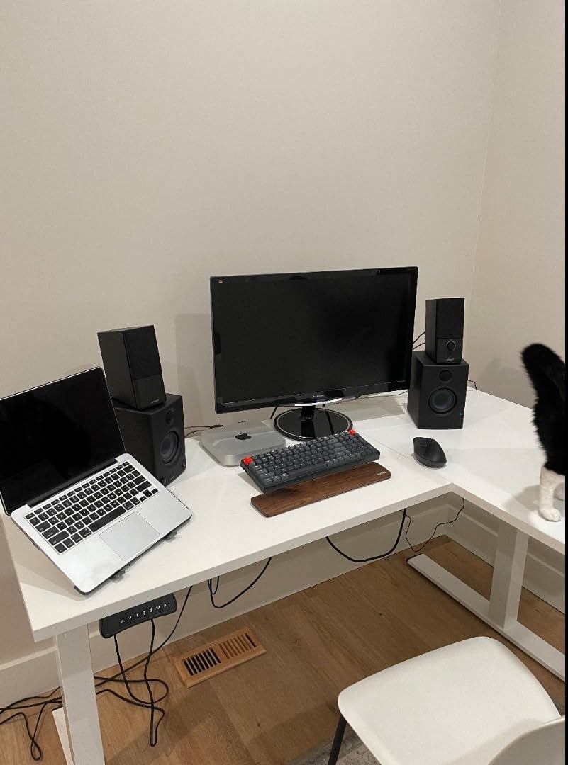 FLEXISPOT 71 x 63 Reversible L-Shaped Corner Standing Desk, Black customer photo 1