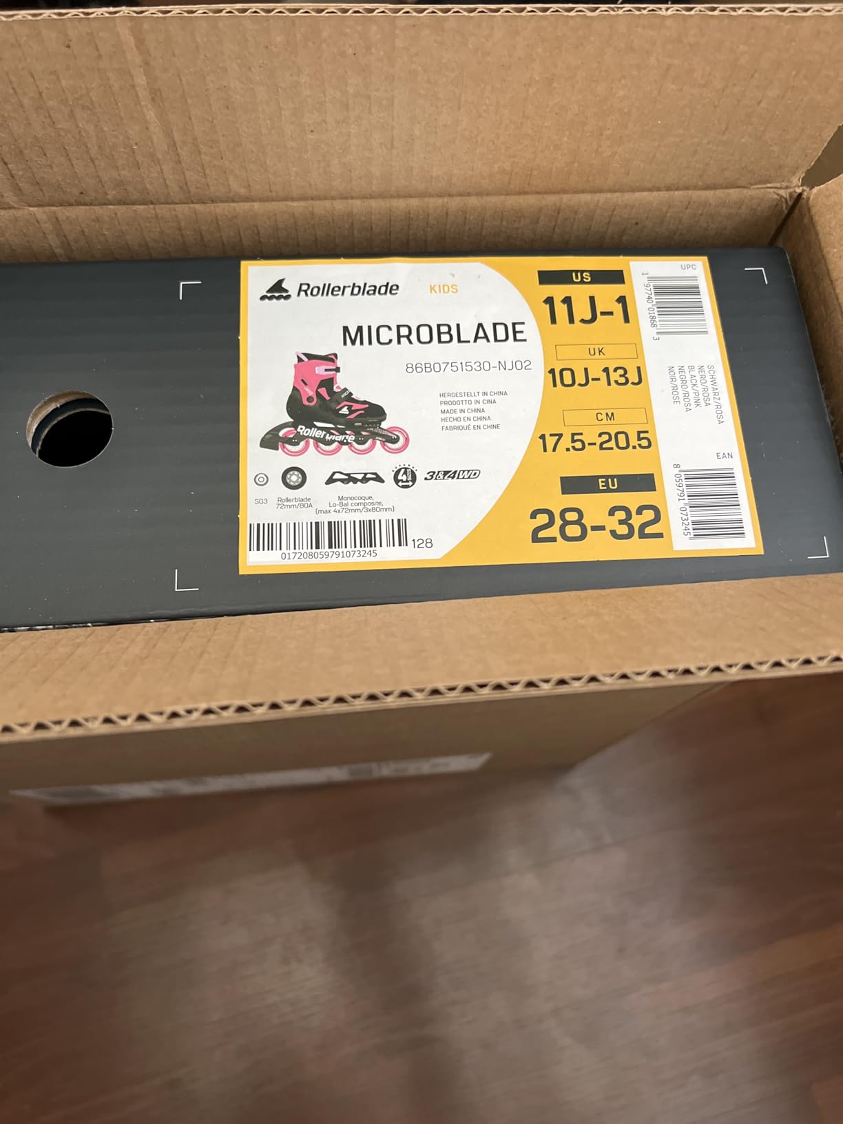 Rollerblade Microblade Kid's Adjustable Fitness Inline Skate, Junior, Youth Performance Inline Skates customer photo 1