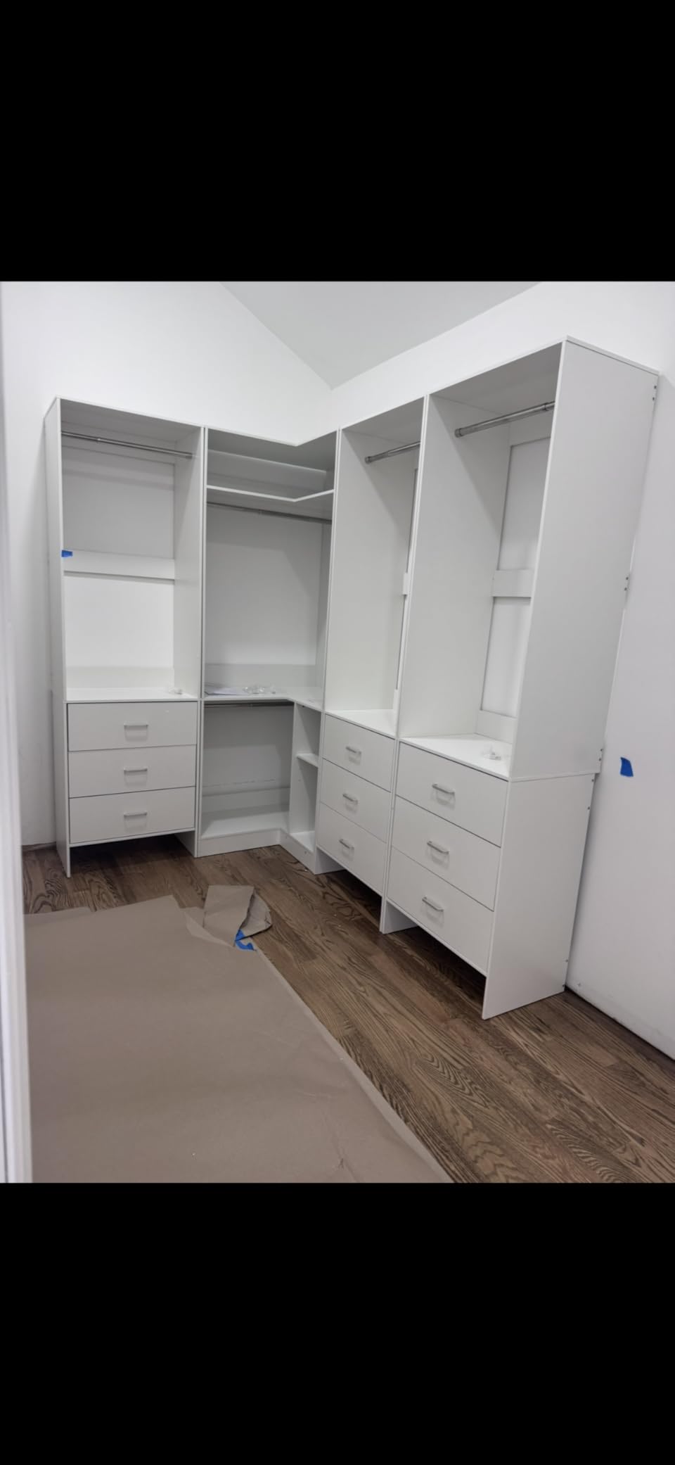 Aheaplus Closet System Closet Organizer, 3.6FT Closets, Set of 2, White | Walk-in Closet or Small Closets Wardrobe, Clothes Rack with Hanging Rods, 3.6FT Closets customer photo 1