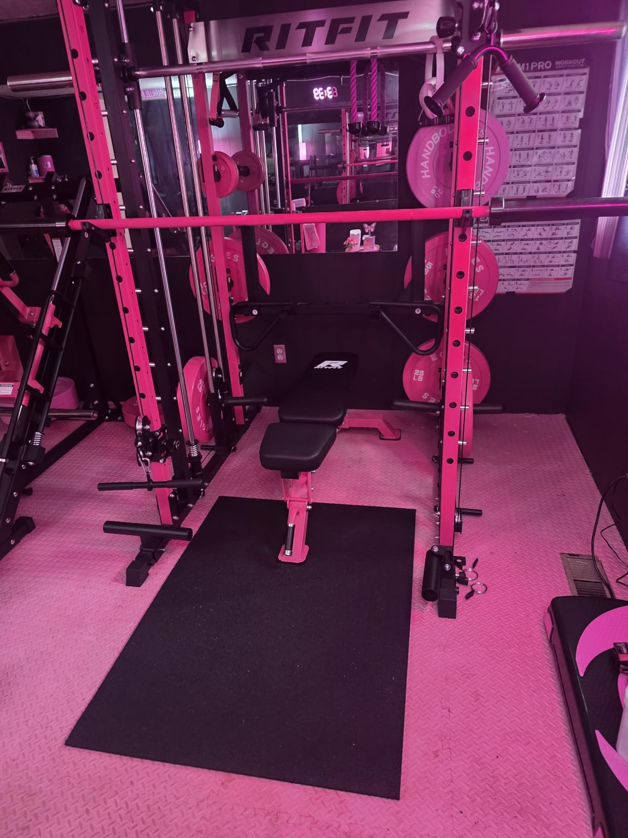 Mohawk Home Heavy Duty Rubber Stall Mat - Gym Floor- Under Dog Crate - All Purpose Utility 2'x3' - 1/2