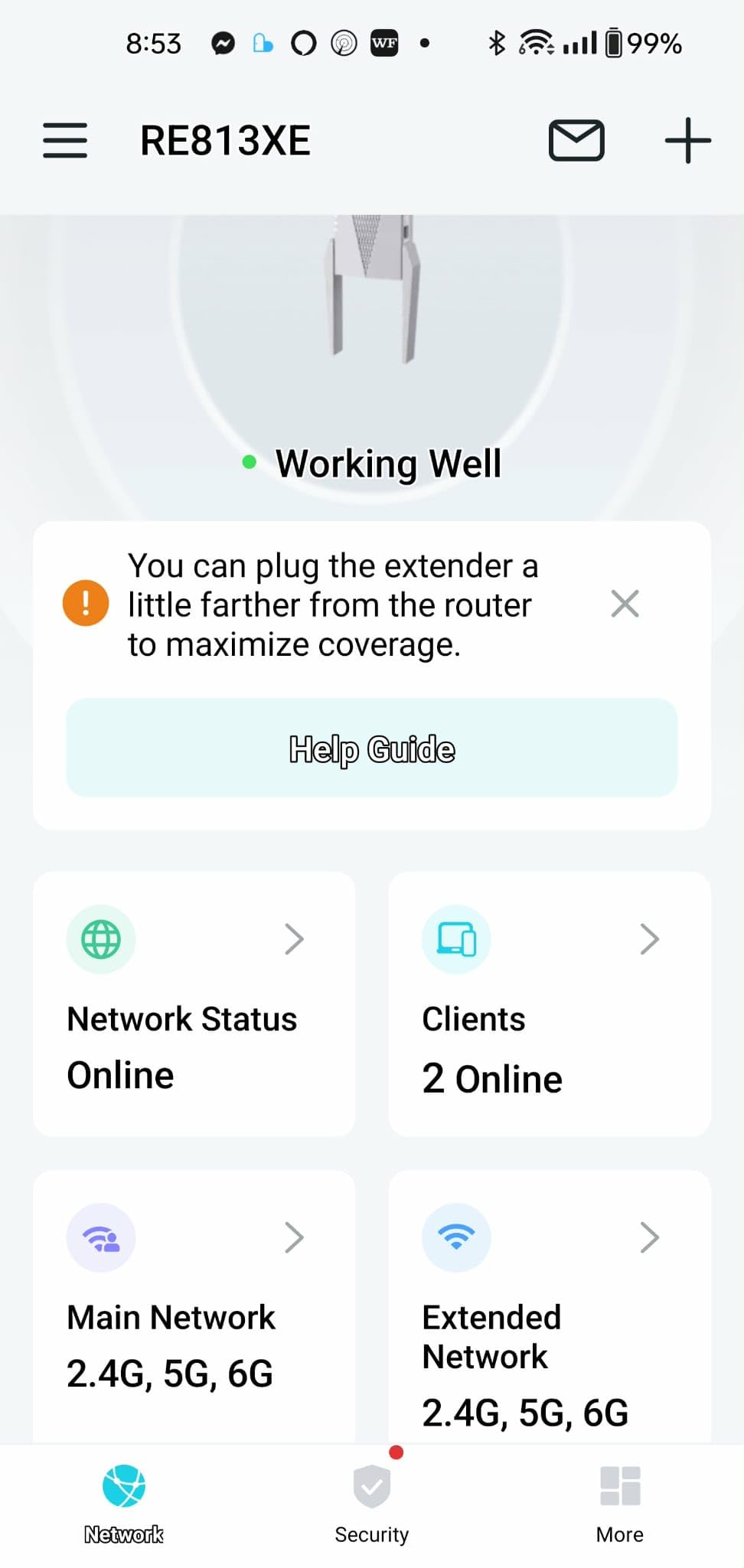 TP-Link BE10000 Wi-Fi 7 Range Extender RE653BE | 10 Gbps Tri-Band Wireless Repeater | 2.5 Gbps Ethernet Port | Internet Signal Booster for Home | Up to 2800 sq.ft, 128 Devices | 6 GHz, MLO, EasyMesh customer photo 1