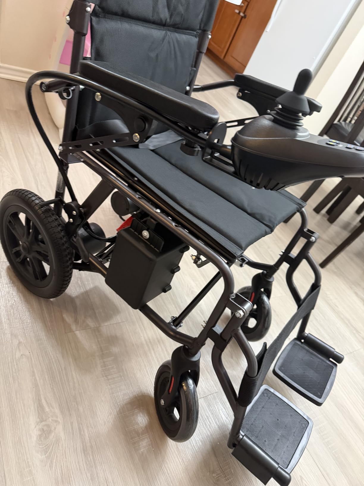 2026 New Upgrade Foldable Electric Wheelchairs for Adults,Seniors | 15 Miles Long Travel Range,Lightweight,Portable Motorized Wheelchairs,300LBS Weight Capacity,FSA&HSA Eligible,All Terrain customer photo 2