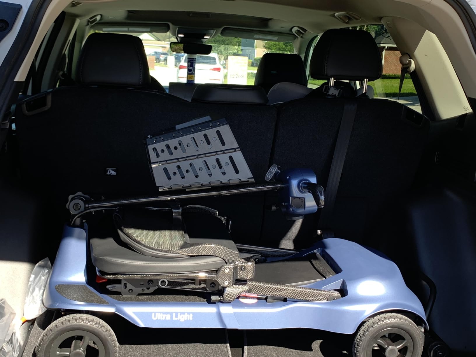 Ultralight 27.5 lbs Carbon Fiber Mobility Scooters for Adults & Seniors | Folding Electric Scooter - Blue - Airlines Approved All-Terrain Portable Scooter with Basket and Charger Included customer photo 1