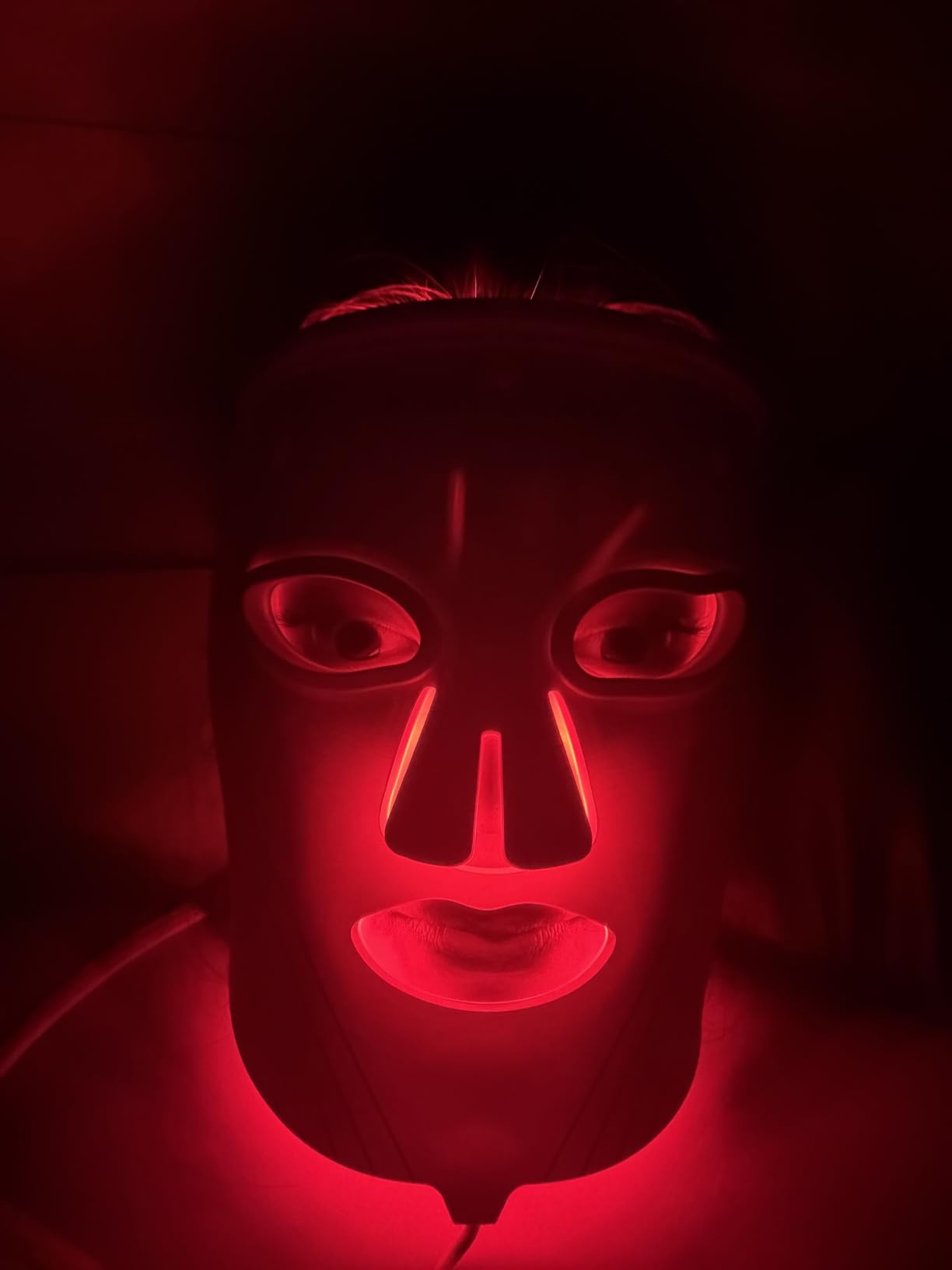 wavytalk Red Light Therapy Mask for Face, Glow Time LED Face Mask 850nm NIR customer photo 1