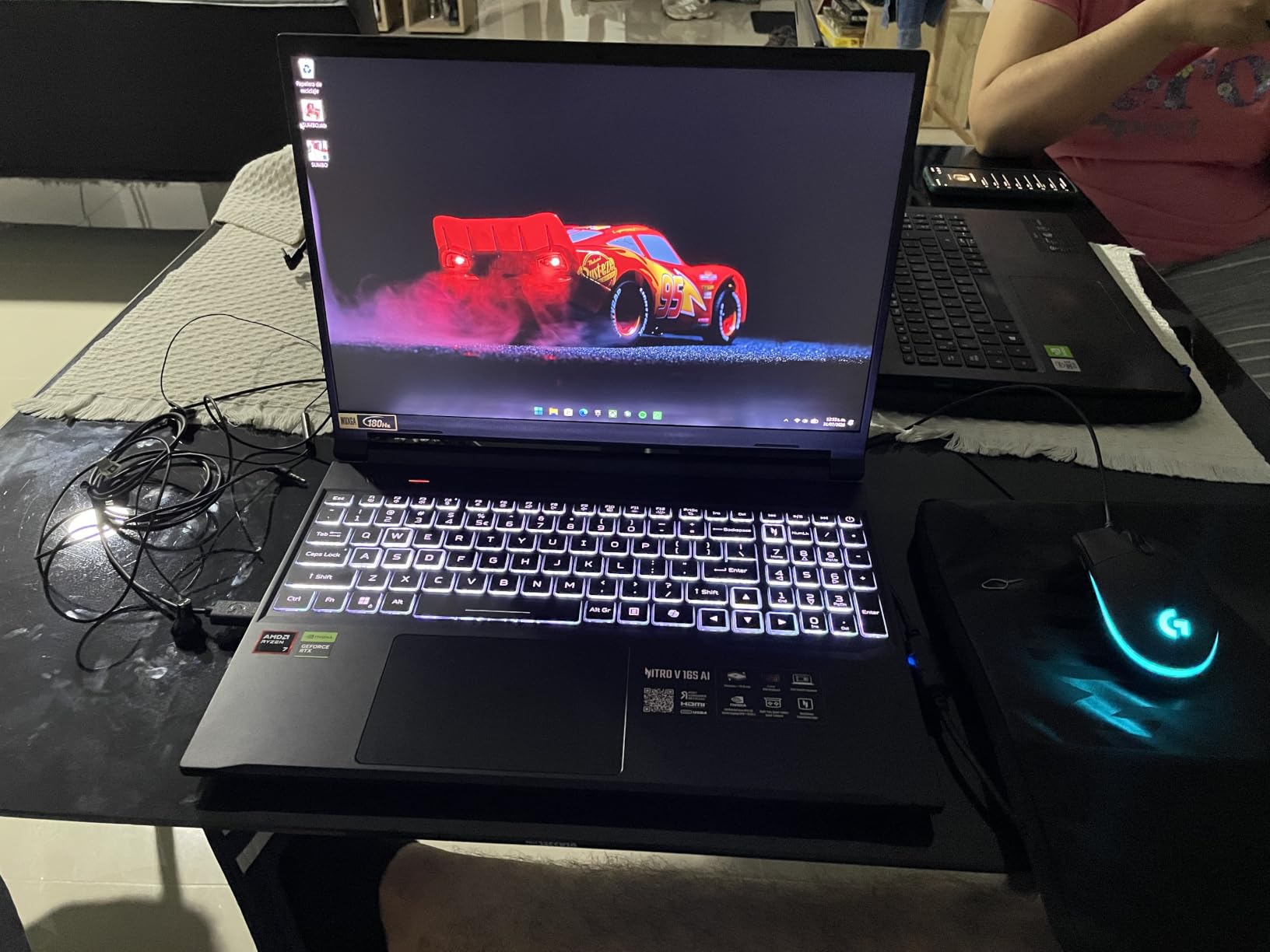 Acer Nitro V 16S AI Gaming Laptop | AMD Ryzen 7 260 Processor | NVIDIA GeForce RTX 5060 Laptop GPU (572 AI Tops) | 16