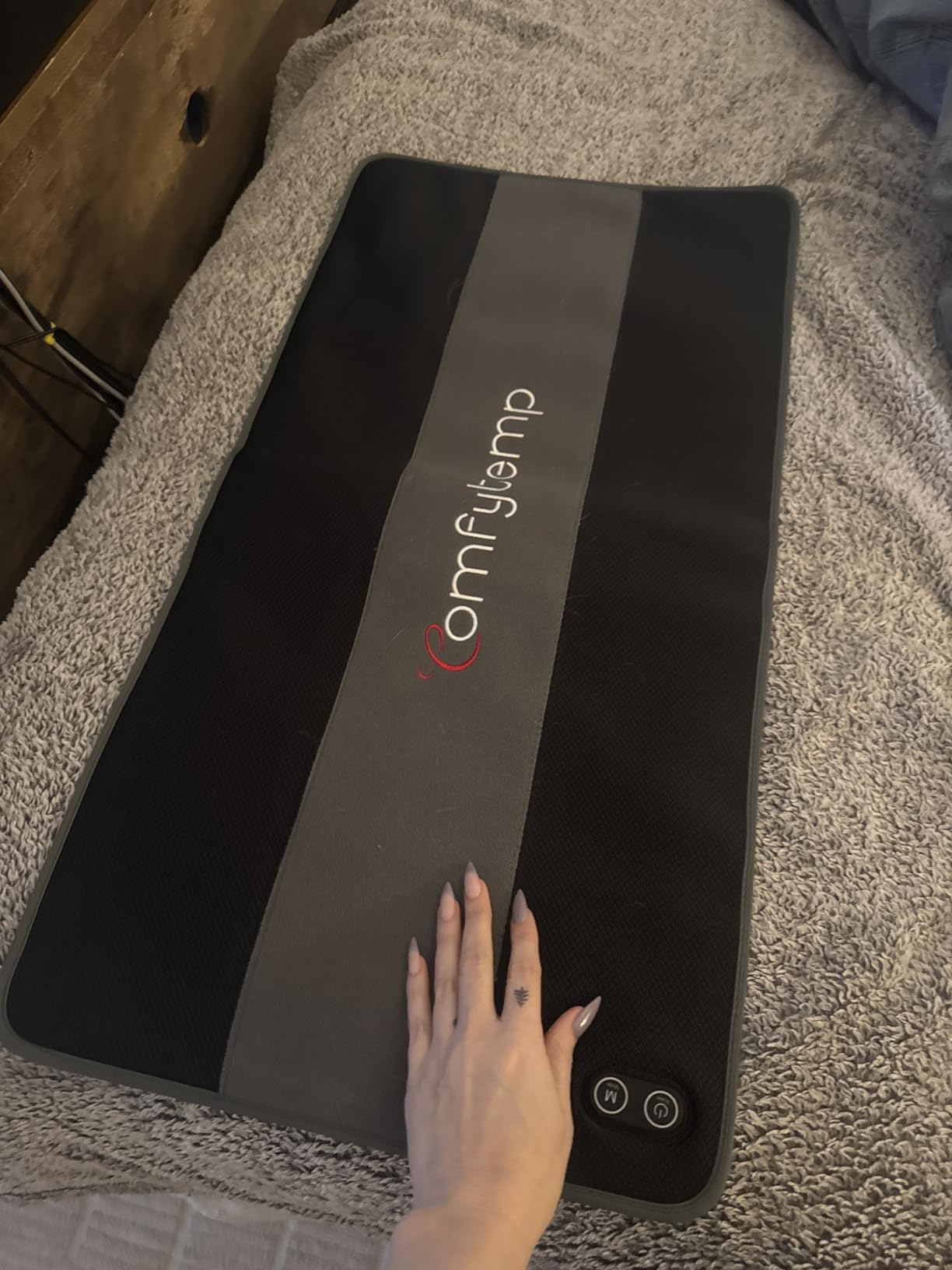 Comfytemp Red Light Therapy Mat for Body, 33'' x 17'', 660nm & 850nm Flexible Near Infrared Light Therapy Pad, Wearable Light Blanket with Timer customer photo 1