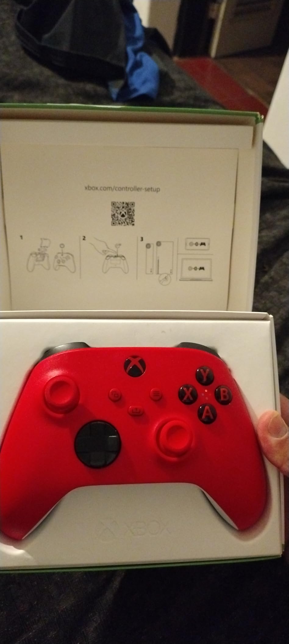 XBOX Wireless Gaming Controller | Pulse Red | Consoles, PCs, TVs, mobile, and more | Textured Grip | Wireless, Bluetooth, USB-C Connectivity customer photo 1
