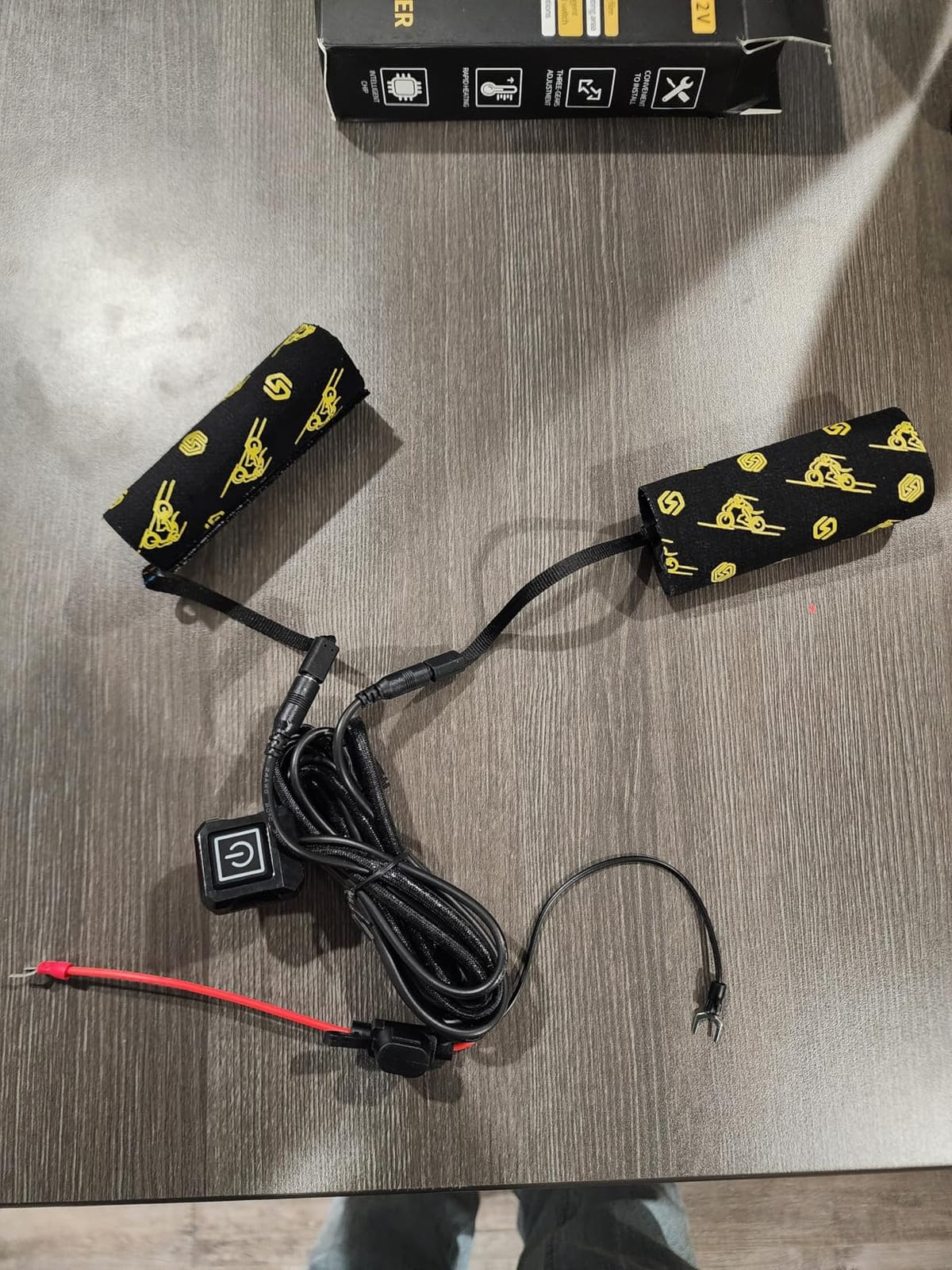 12V Heated Grip Wraps for Motorcycle/ATV/Snowmobile, Direct Battery or Acc Powered, Wrap-Around Design, 3 Heat Levels, IP67 Waterproof, Fits Over Existing Grips customer photo 2