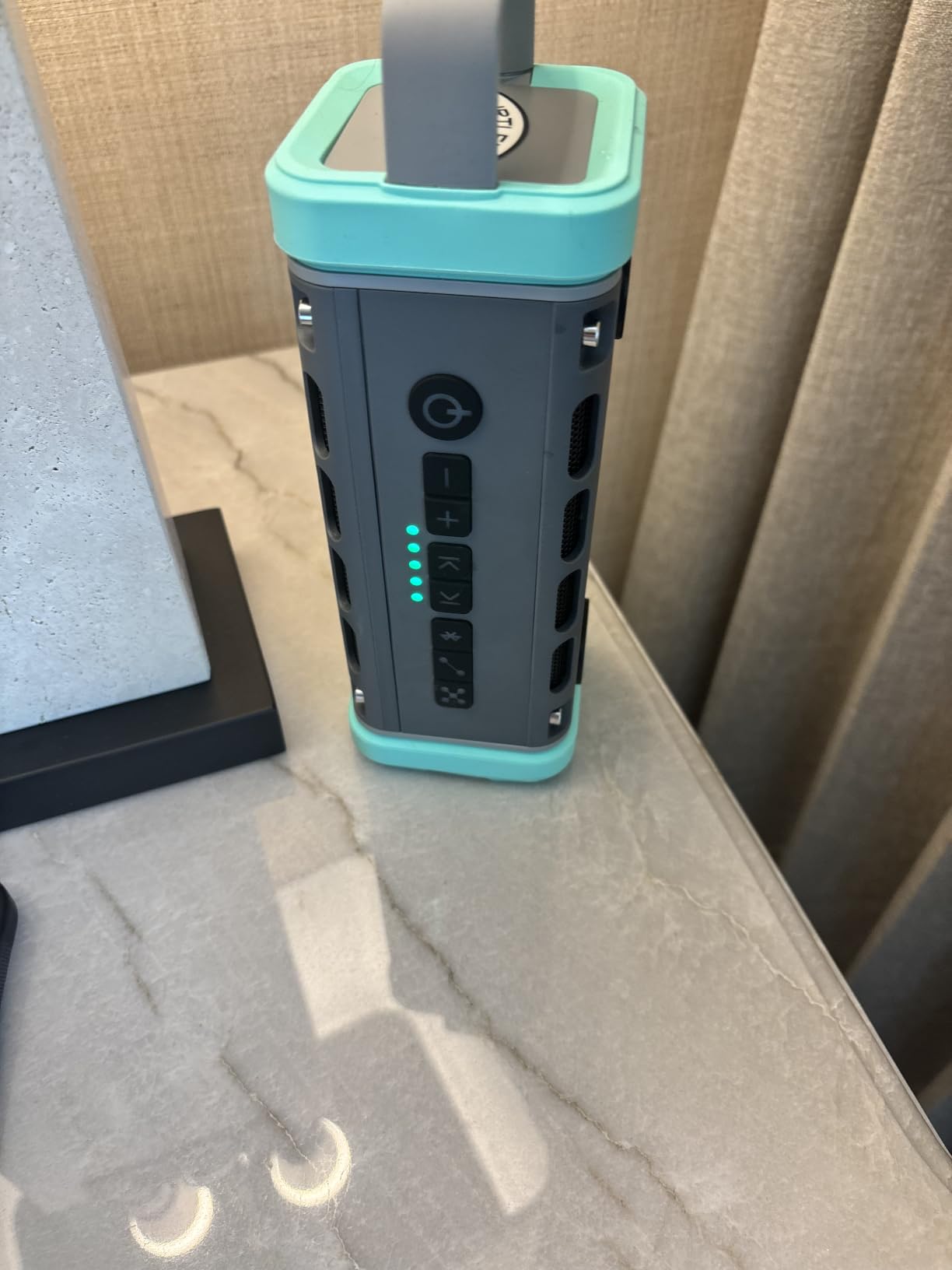 Turtlebox Ranger, Ultra-Portable Bluetooth Speaker, Waterproof, Tan | Built For The Outdoors, Plays to 105dB, IP-67, 12hr+ Battery Life, Magnetic Mounts, Unlimited Pairing for Full Stereo, 2.4lbs customer photo 1