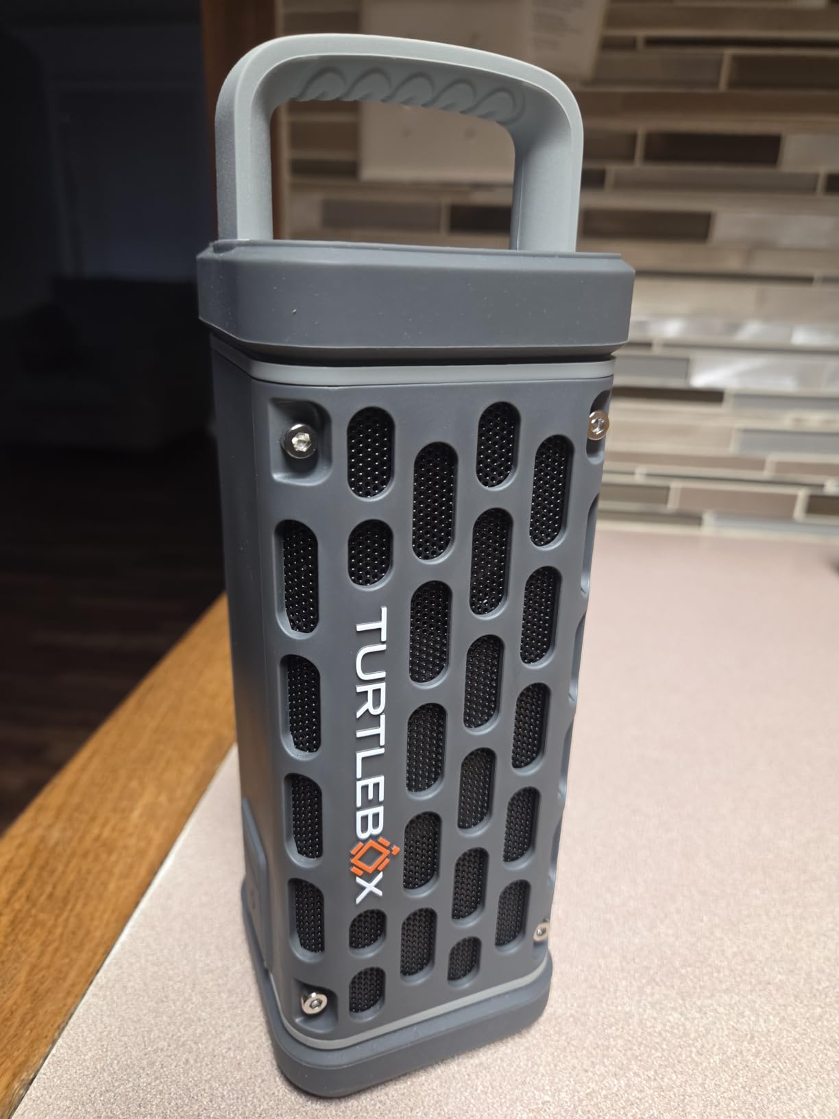 Turtlebox Ranger, Ultra-Portable Bluetooth Speaker, Waterproof, Tan | Built For The Outdoors, Plays to 105dB, IP-67, 12hr+ Battery Life, Magnetic Mounts, Unlimited Pairing for Full Stereo, 2.4lbs customer photo 2
