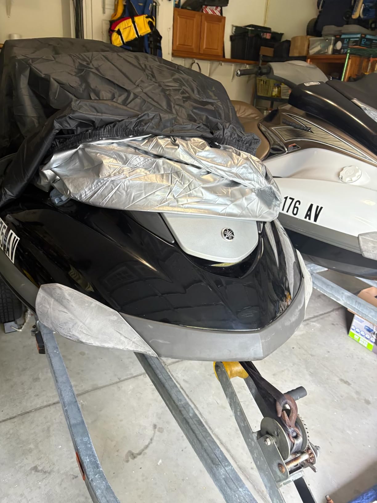 Jet Ski Cover 420D Waterproof for Yamaha Seadoo, 136