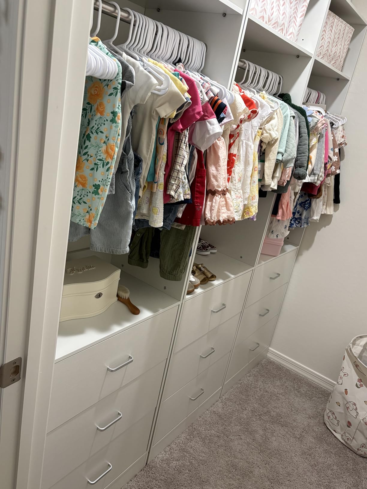 Besiost 4FT Closet Systems with 6 Wood Drawers, Closet System Set of 2 customer photo 1