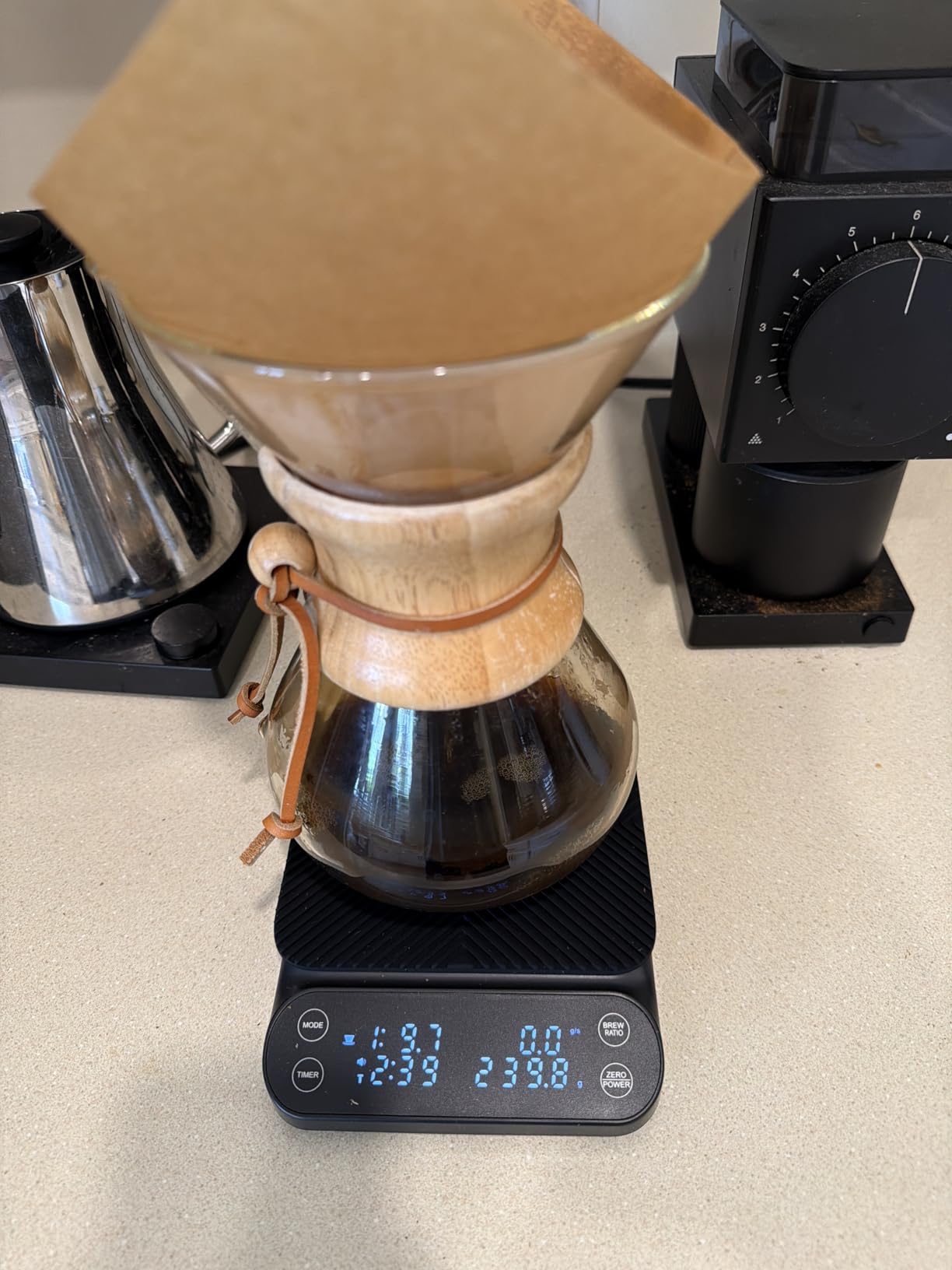 Maestri House S3 Pour Over Coffee Scale with Timer, 3kg/0.1g customer photo 2