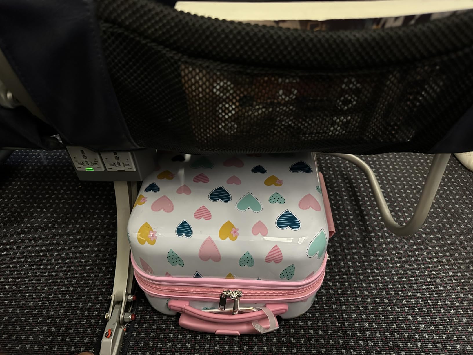 Kid's Luggage Set 2 Piece Suitcase Set Hardside Luggage with Spinner Wheels Girls Carry on Toddler Travel Rolling Suitcase with Neck Pillow Airline Approved customer photo 1
