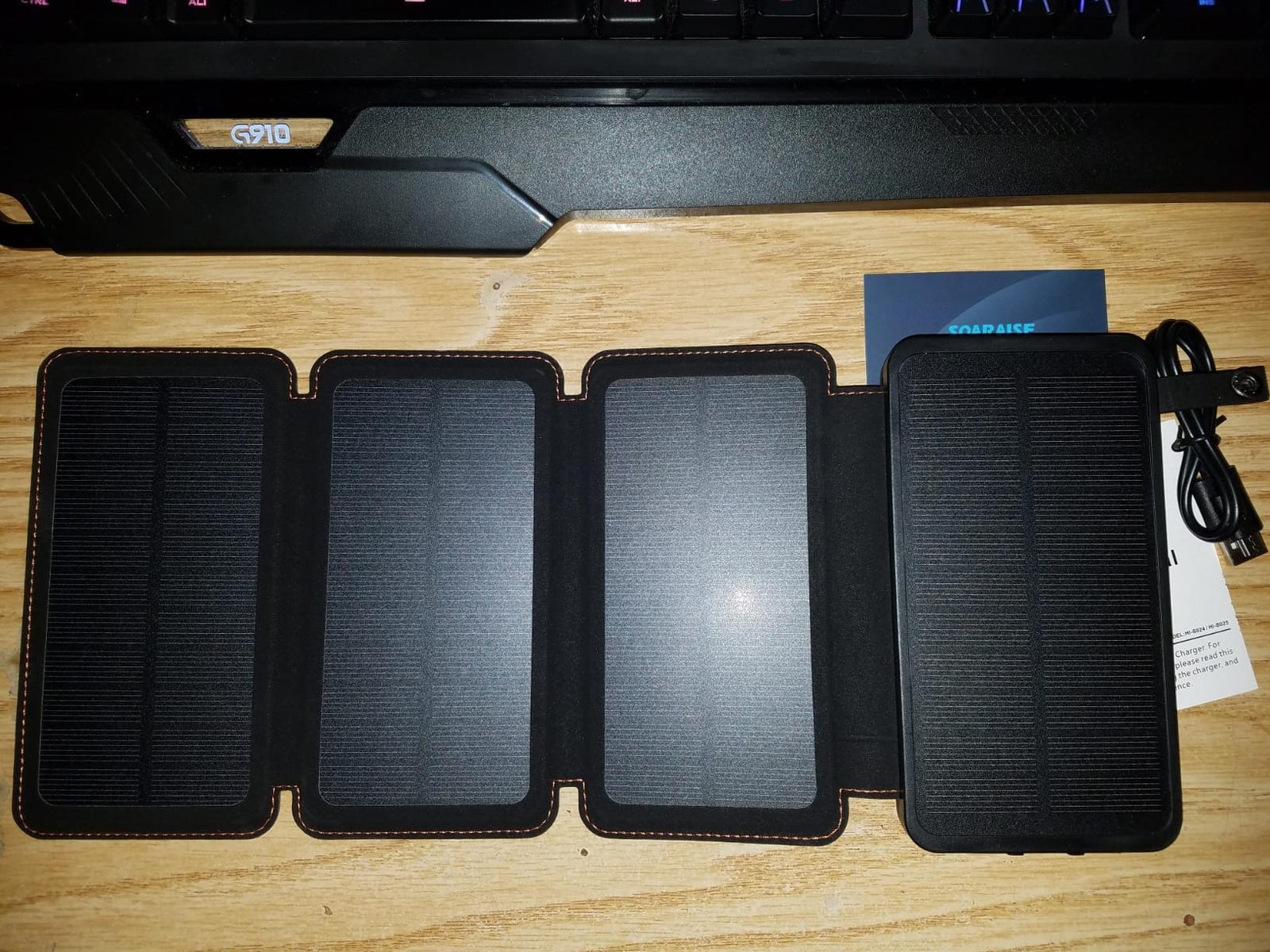 SOARAISE Solar Power Bank 48000mAh Wireless Portable Charger with 4 Cables | Solar Charger with 4 Solar Panels, 48000mAh High Capacity, PD QC 3.0 Fast Charging Battery Pack, Flashlights for Camping customer photo 2
