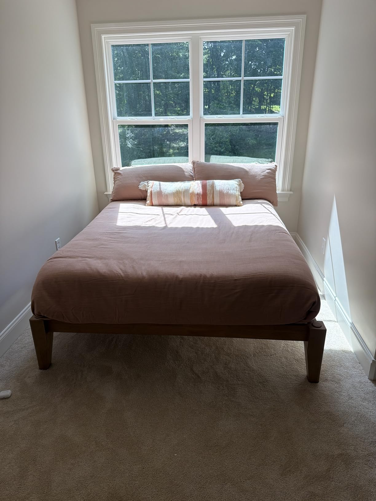 Thor Japanese Joinery Bed Frame Queen, Solid Wood (Light Oak) customer photo 1