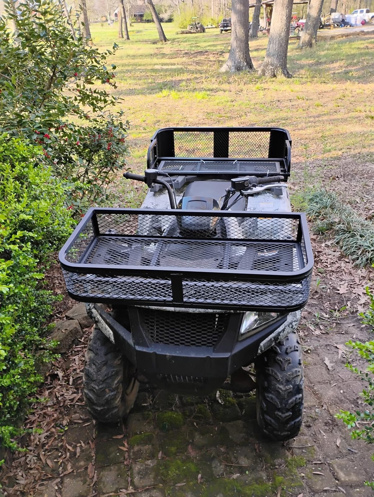 ATV Front Cargo Basket, Heavy Duty ATV Rack for Outdoor Storage customer photo 2