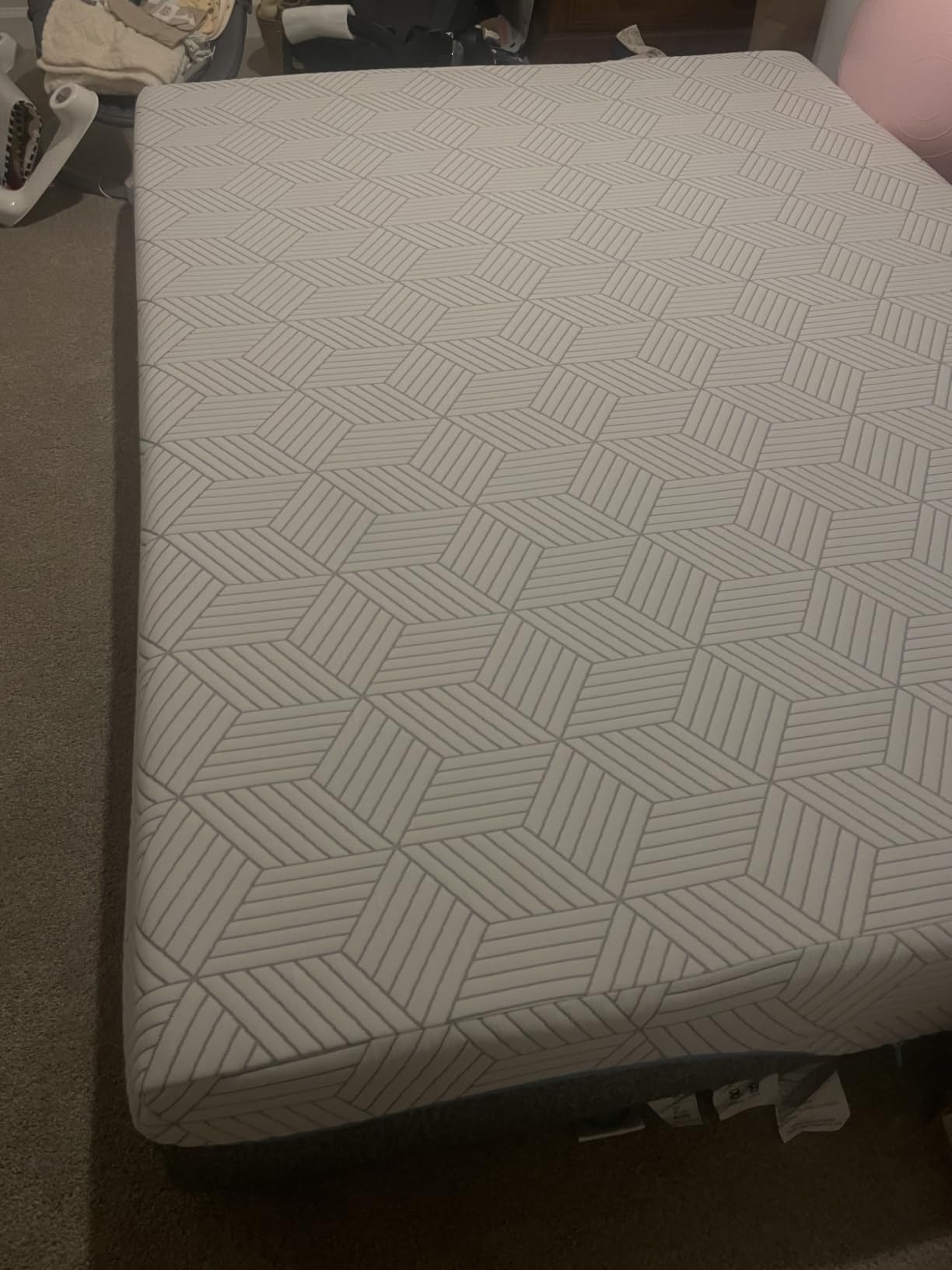 FATHOM Medium Queen Mattress 12 Inch Memory Foam Mattress Queen Size Bed in a Box for Back Pain Relief and Cool Sleep with Gel Foam and Removeable Fiberglass Free Cover, CertiPUR-US Certified customer photo 2