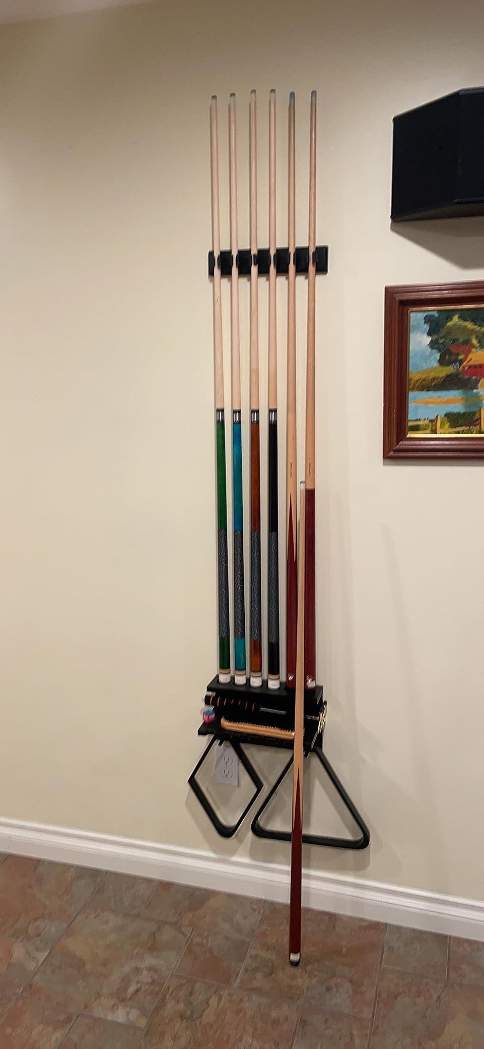 3-Piece Heavy Jump Break Cue Stick, Canadian Maple Wood 21-28oz, 58 inch, 13mm crystal tip customer photo 1