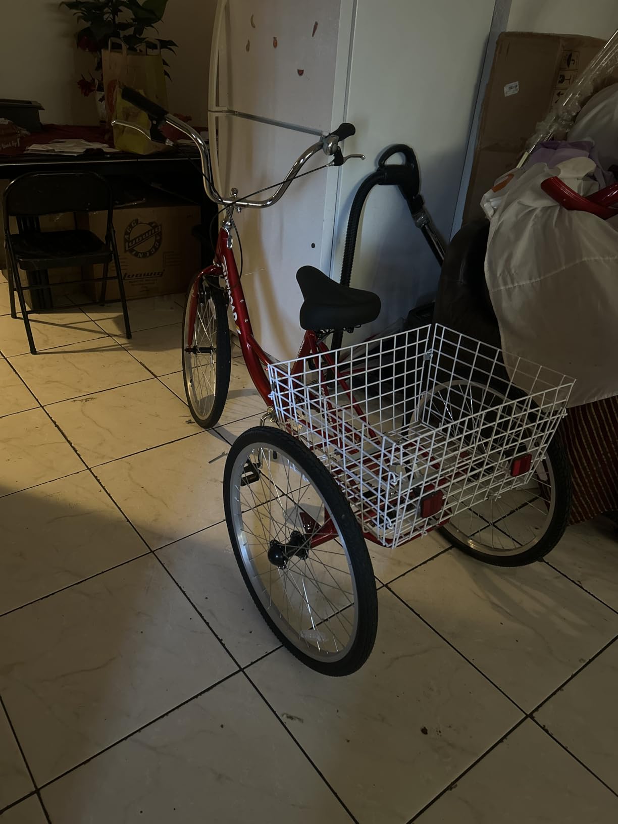 Max4out Adult Tricycle with Large Basket 24/26 Inch, Stable 3 Wheel Cruise Bicycle for Shopping, Beach and City Trike Perfect for Men, Women, Seniors(Blue/Purple/Red) customer photo 2
