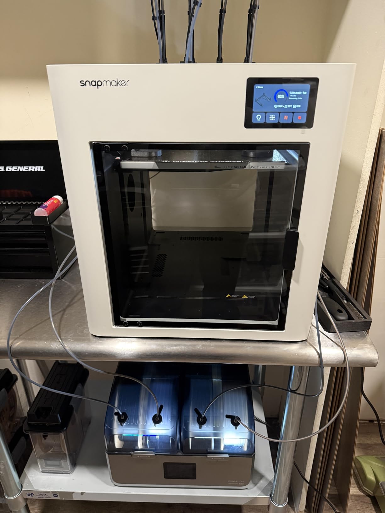 Official Creality Filament Dryer, Space Pi X4 Filament Storage Box, 85℃ Max Temperature, Dual Independent Heating Chambers, Power Saving for PLA PETG ABS TPU ASA PC PA PAHT, DB-05 customer photo 1