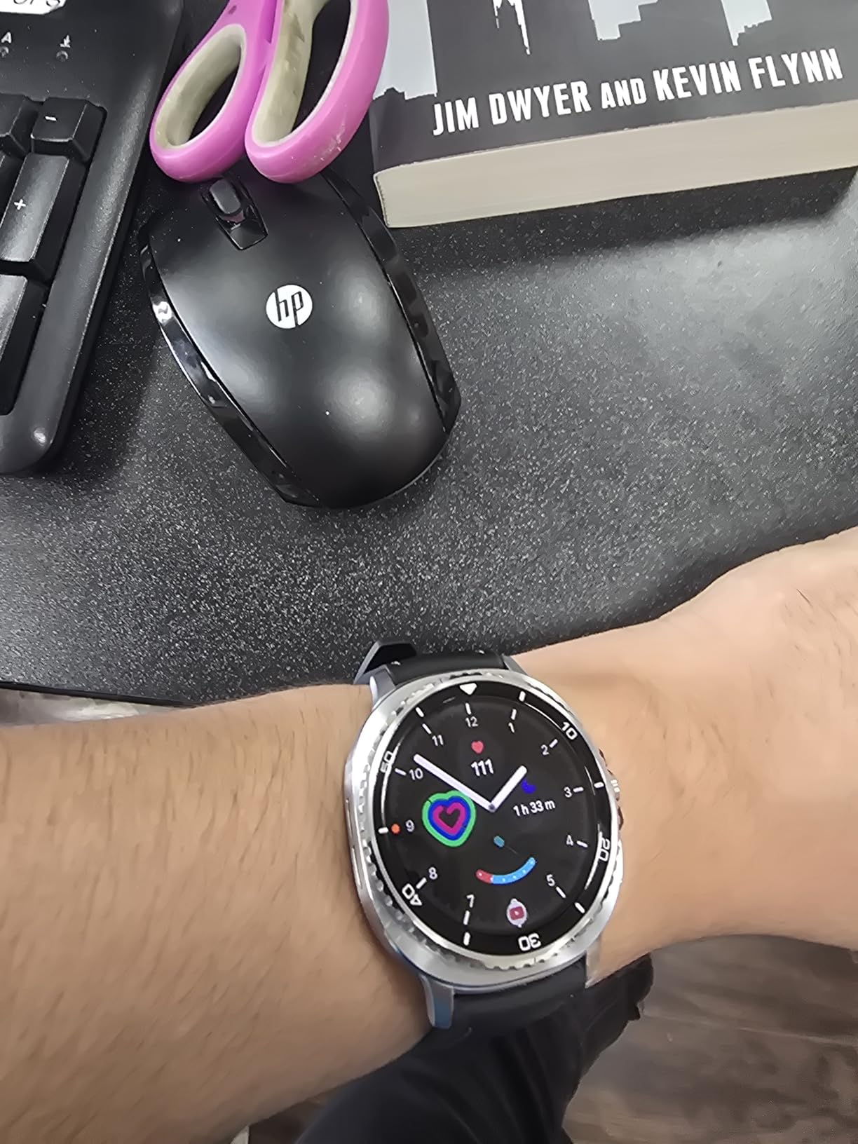 Samsung Galaxy Watch 8 Classic (2025), Black, 46mm, Bluetooth Smartwatch | Cushion Design, Rotating Bezel, Sleep and Running Coach, Energy Score [US Version, Amazon Exclusive 2Yr Warranty] customer photo 1