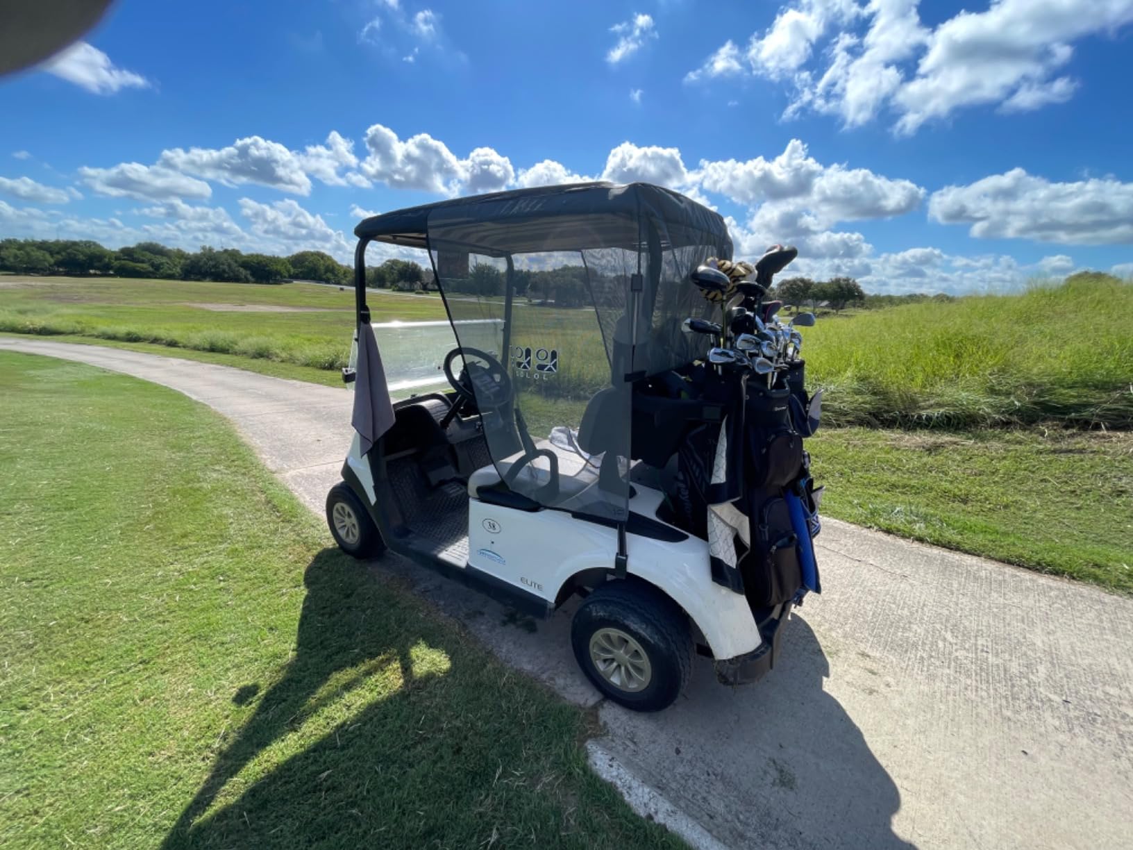 10L0L Golf Cart Sun Shade Cover for Club Car DS Precedent Tempo & EZGO TXT RXV customer photo 1
