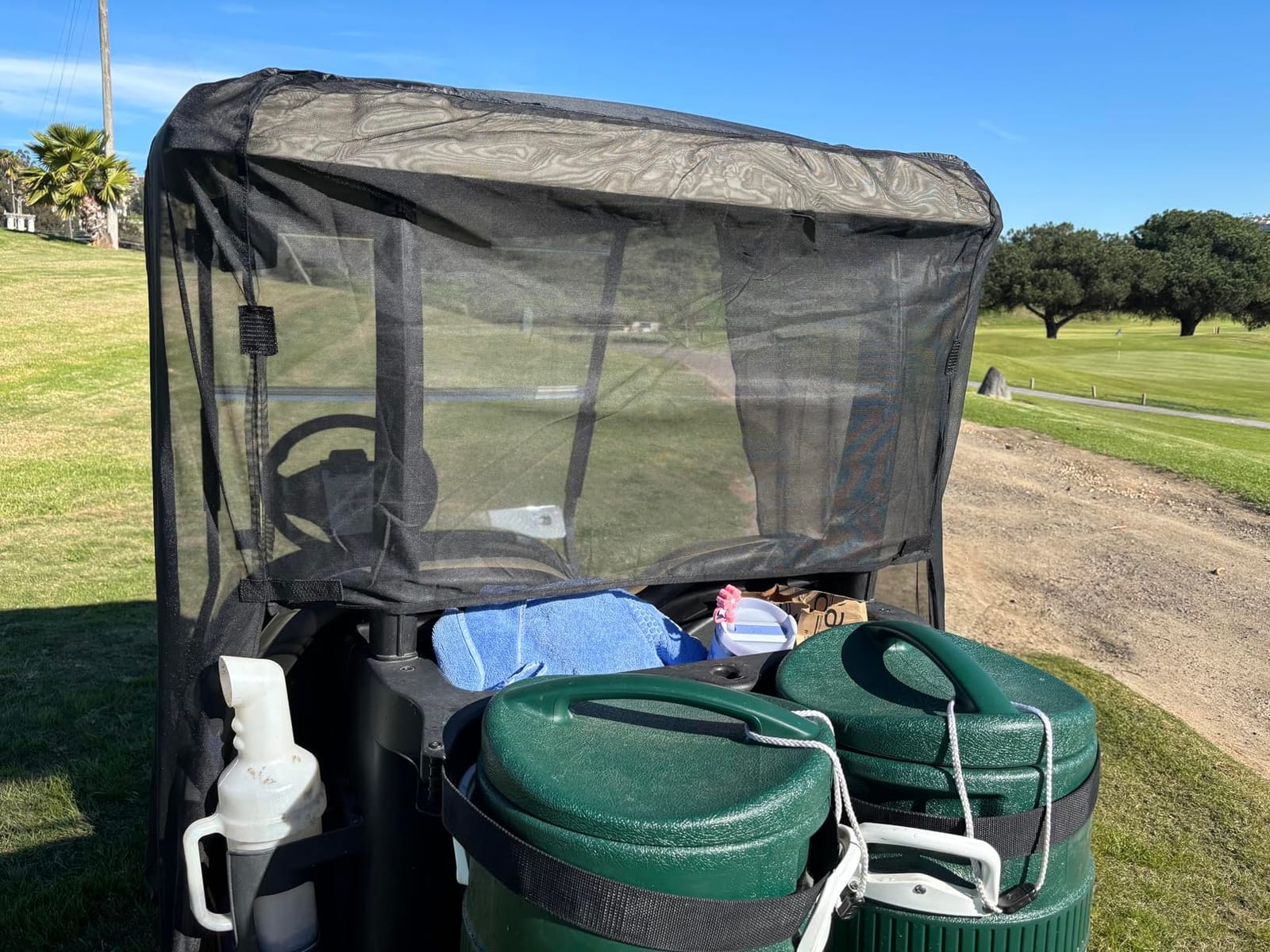 10L0L Golf Cart Sun Shade Cover for Club Car DS Precedent Tempo & EZGO TXT RXV customer photo 2