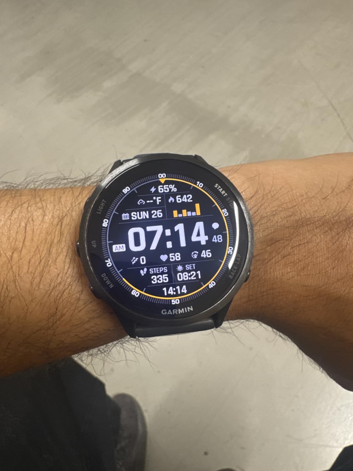 Garmin Forerunner 570, 42mm, Aluminum, Black | Smaller-Sized Advanced GPS Running & Triathlon Smartwatch, AMOLED Display customer photo 2