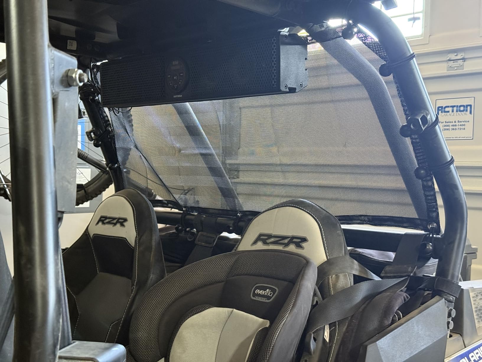 Rear Window Net, for 2020-2025 Polaris RZR PRO XP 4, Pro R, Turbo R - Soft Mesh Windshield Shield, Airflow Dust Debris Protection customer photo 2