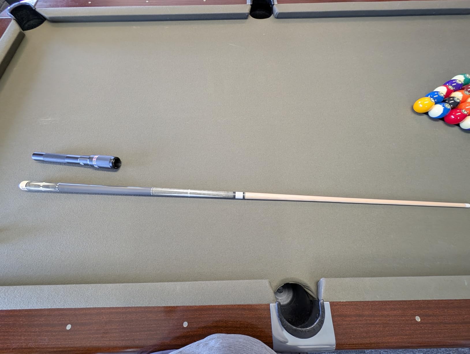 12.6 Inch Pool Cue Extension with Frosted Design, Aluminium Alloy Billiard Cue Sticks Extender Pool Cue Accessories for American Pool Cue/English Pool Cue/Chinese 8-Ball Cue customer photo 1