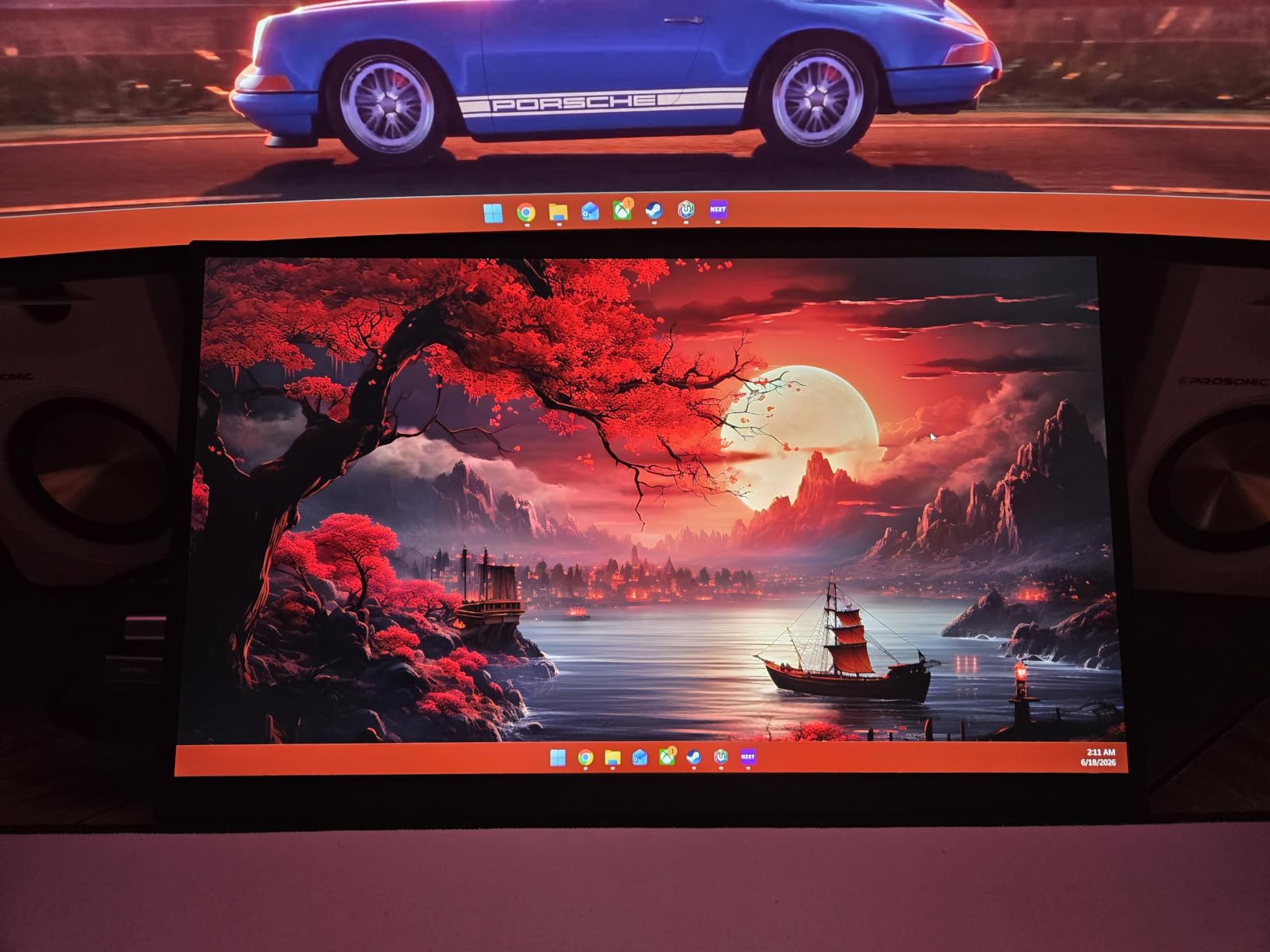 kksmart Portable Monitor for Laptop MacBook Surface PC Xbox PS5, Travel Monitor Second Screen for Laptop, HDMI USB-C VESA Compatible Built-in Speaker, 15.6inch customer photo 2