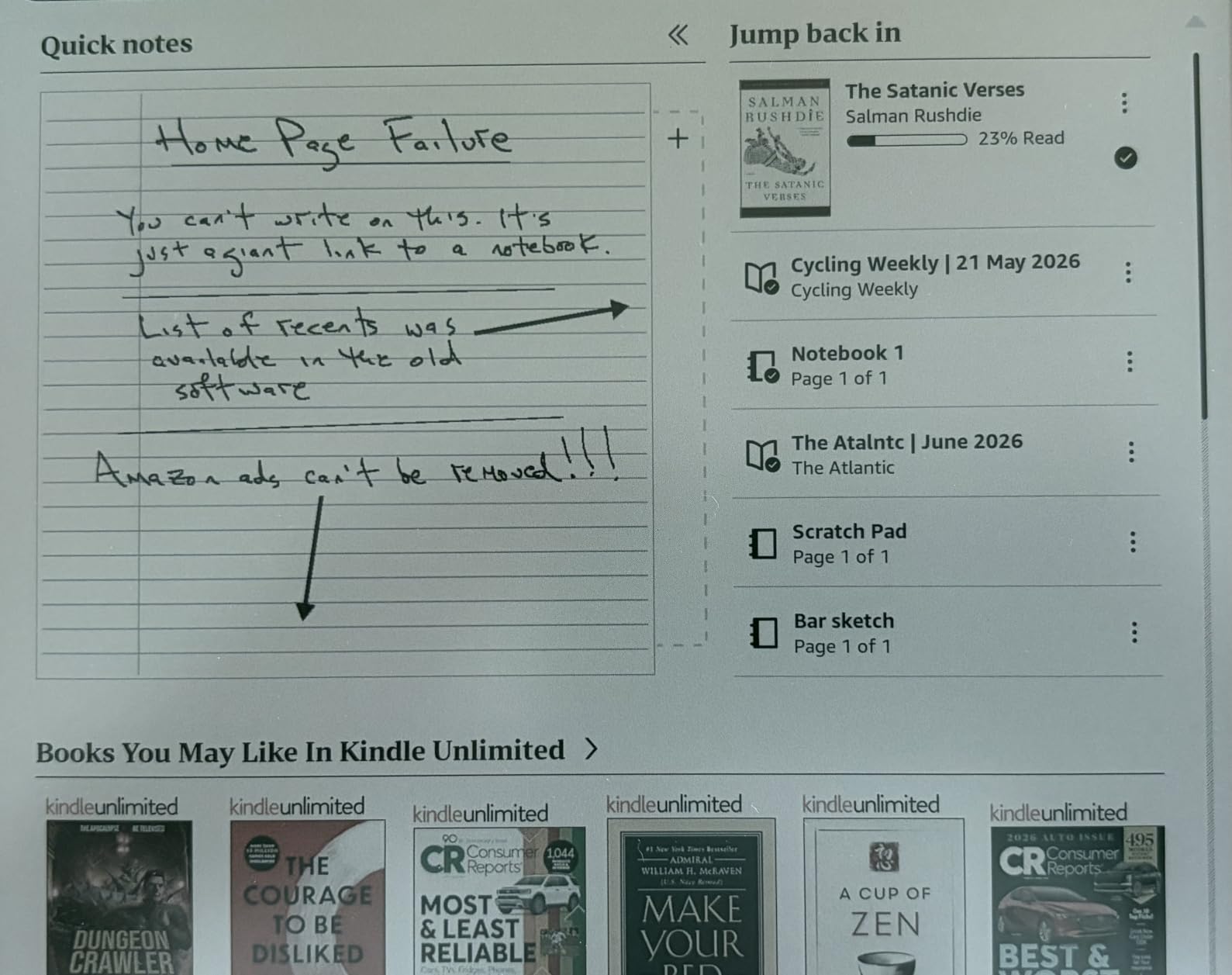 Amazon Kindle Scribe Colorsoft 64GB (newest model) — 11” paper-like color display with front light — One notebook to replace them all — Write in notebooks, docs, and books. Pen included - Graphite customer photo 2