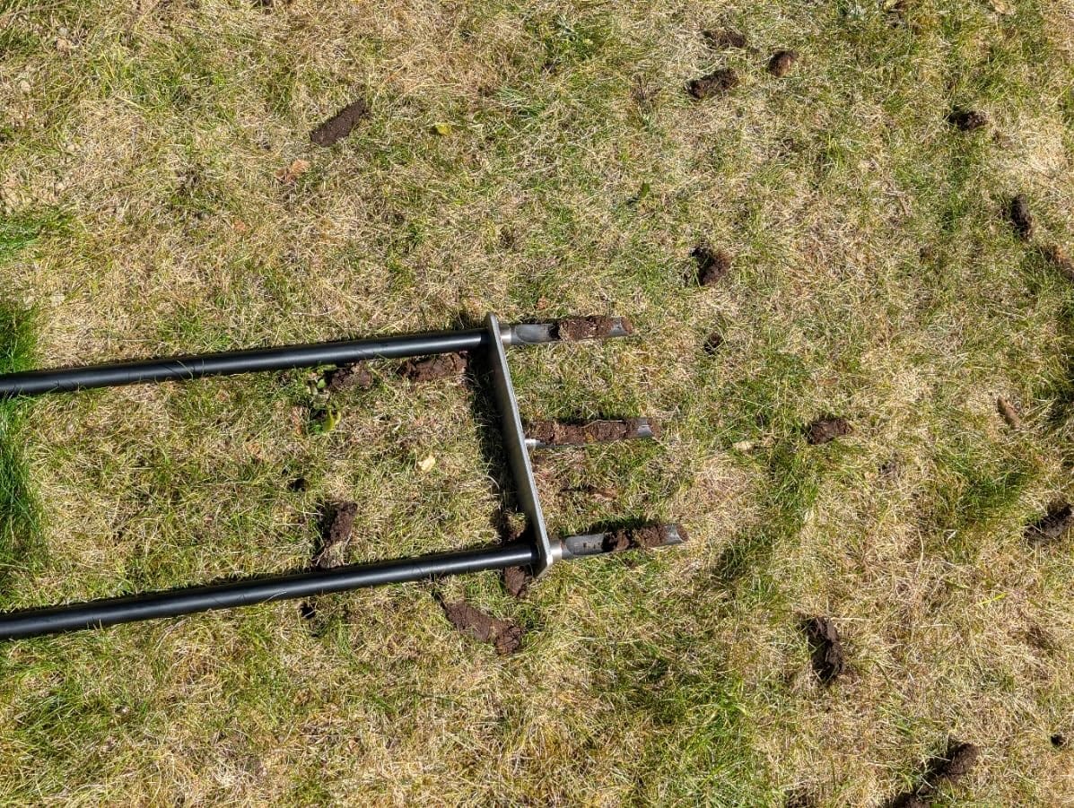 Lawn Aerator Tool, Core Aerator Lawn Tool with Alloy Steel Material, Sturdy Grass Aerator for Lawn Health Soil Yard Aerator customer photo 1