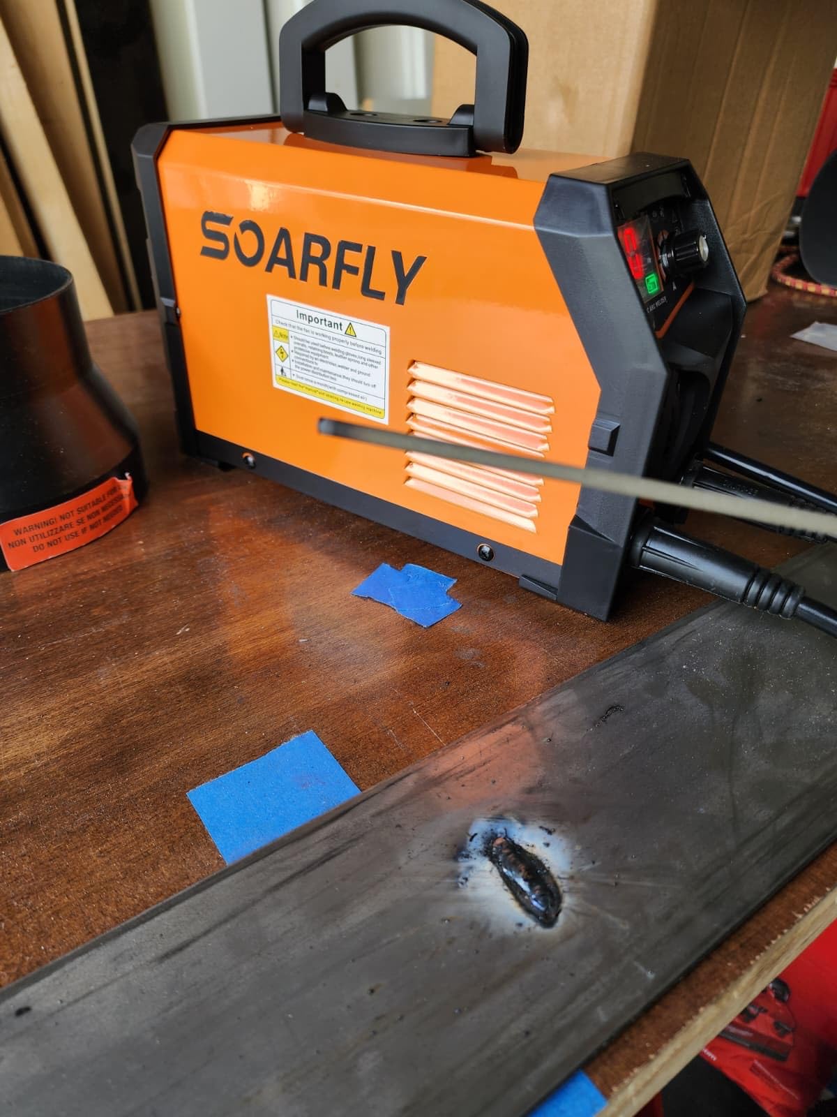 SOARFLY Stick Welder, 110V/220V Dual Voltage Welding Machine(Orange) customer photo 1