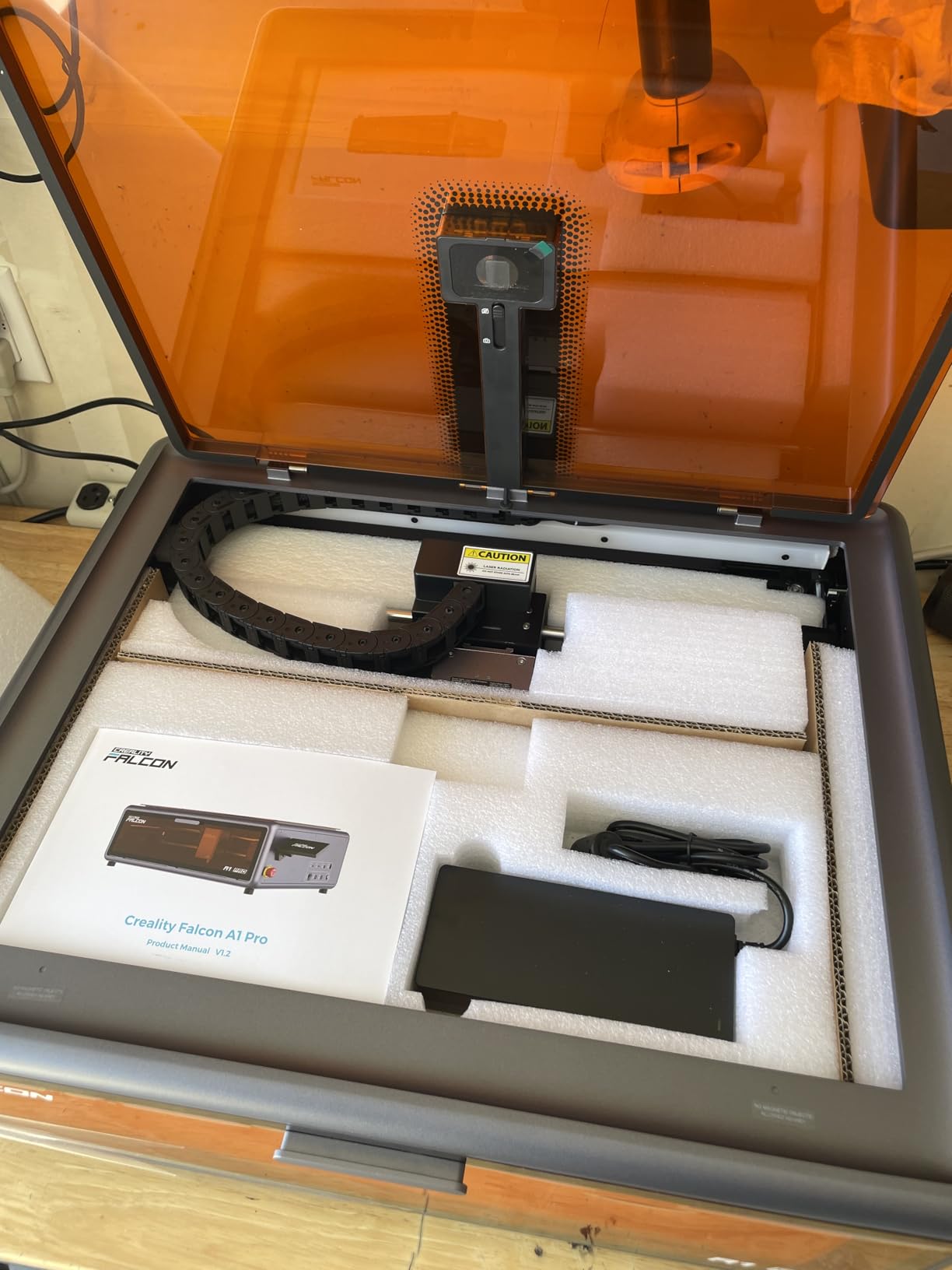 Creality Falcon A1 Pro 20W Laser Engraver, Full Enclosed 180W Output Laser Engraver Machine, Touch Screen, Auto Focus, APP Control, Pre-Assembled, Ideal for Wood and Metal, Class 1 Safety customer photo 2