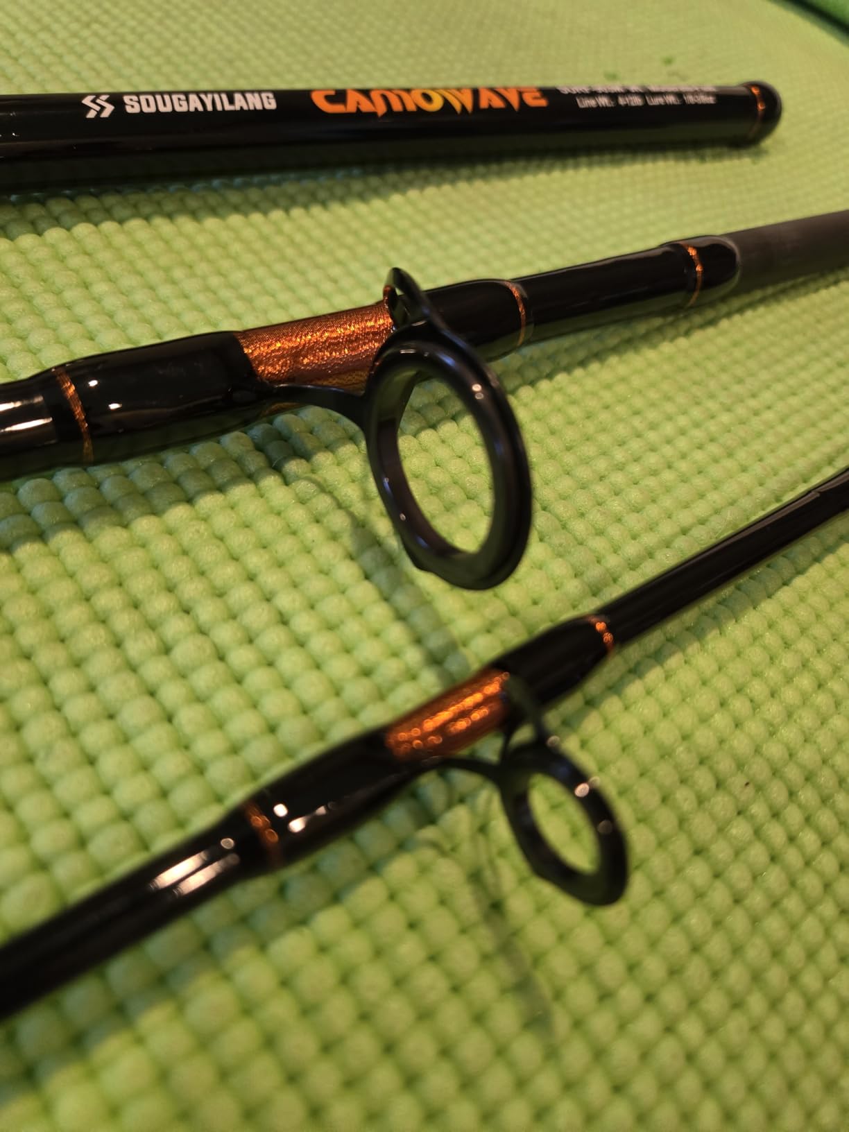 Sougayilang 3 Piece Surf Fishing Rod Combo Medium/Heavy Travel Spinning Rod with 4000/5000 Size Reel Baitfeeder Combo(9'/10'/11'12') customer photo 2