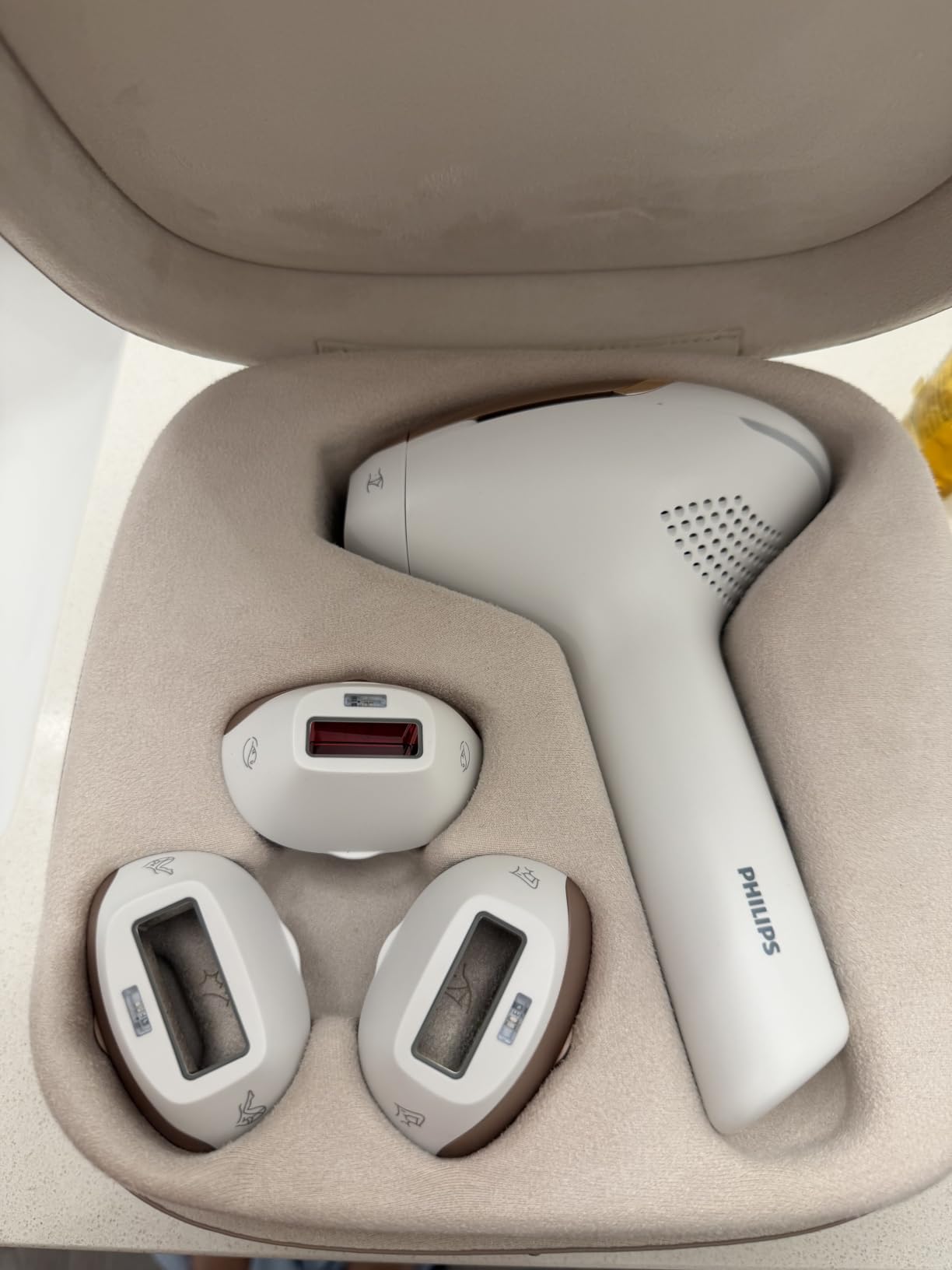 Philips Lumea IPL - Salon-Like Laser Hair Removal for Women, Permanent Hair Reduction Device At Home for Face & Body - Safe & Painless for Face, Bikini, Body, 5 Settings & Skin Sensors, BRI984/03 customer photo 1