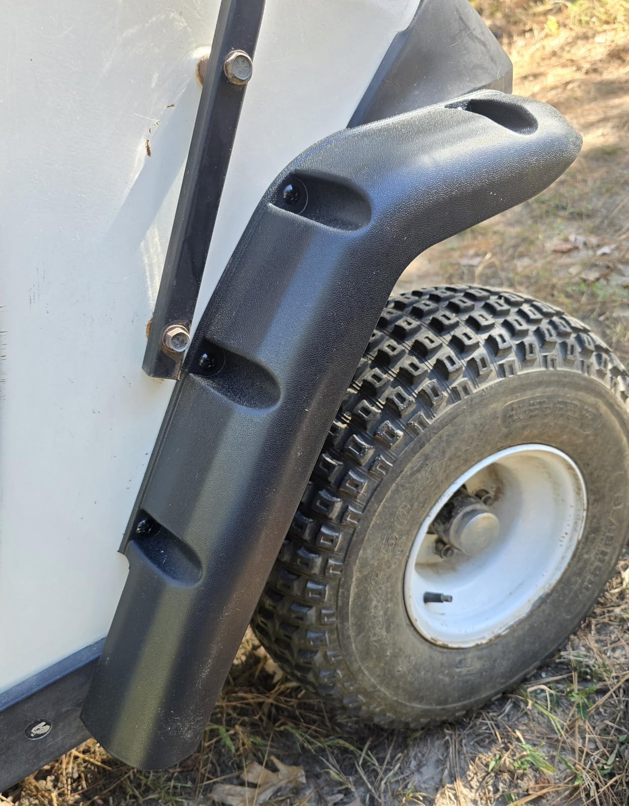 EZGO TXT Fender Flares, Golf Cart Front and Rear Fender Flares for EZGO TXT 1994-2013 Gas/Electric Golf Carts, Premium ABS Impact-Resistant Golf Cart Standard Fender Flare with Self Tapping Screws customer photo 1