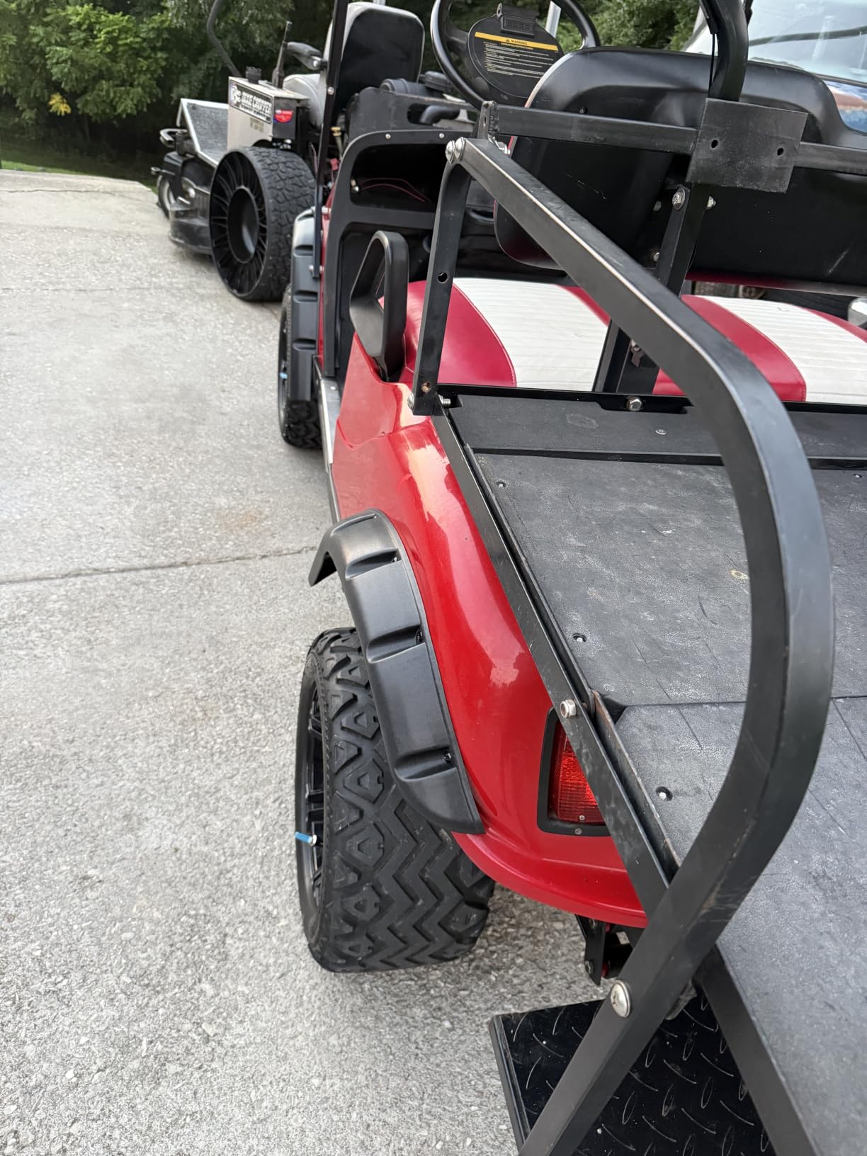 EZGO TXT Fender Flares, Golf Cart Front and Rear Fender Flares for EZGO TXT 1994-2013 Gas/Electric Golf Carts, Premium ABS Impact-Resistant Golf Cart Standard Fender Flare with Self Tapping Screws customer photo 2