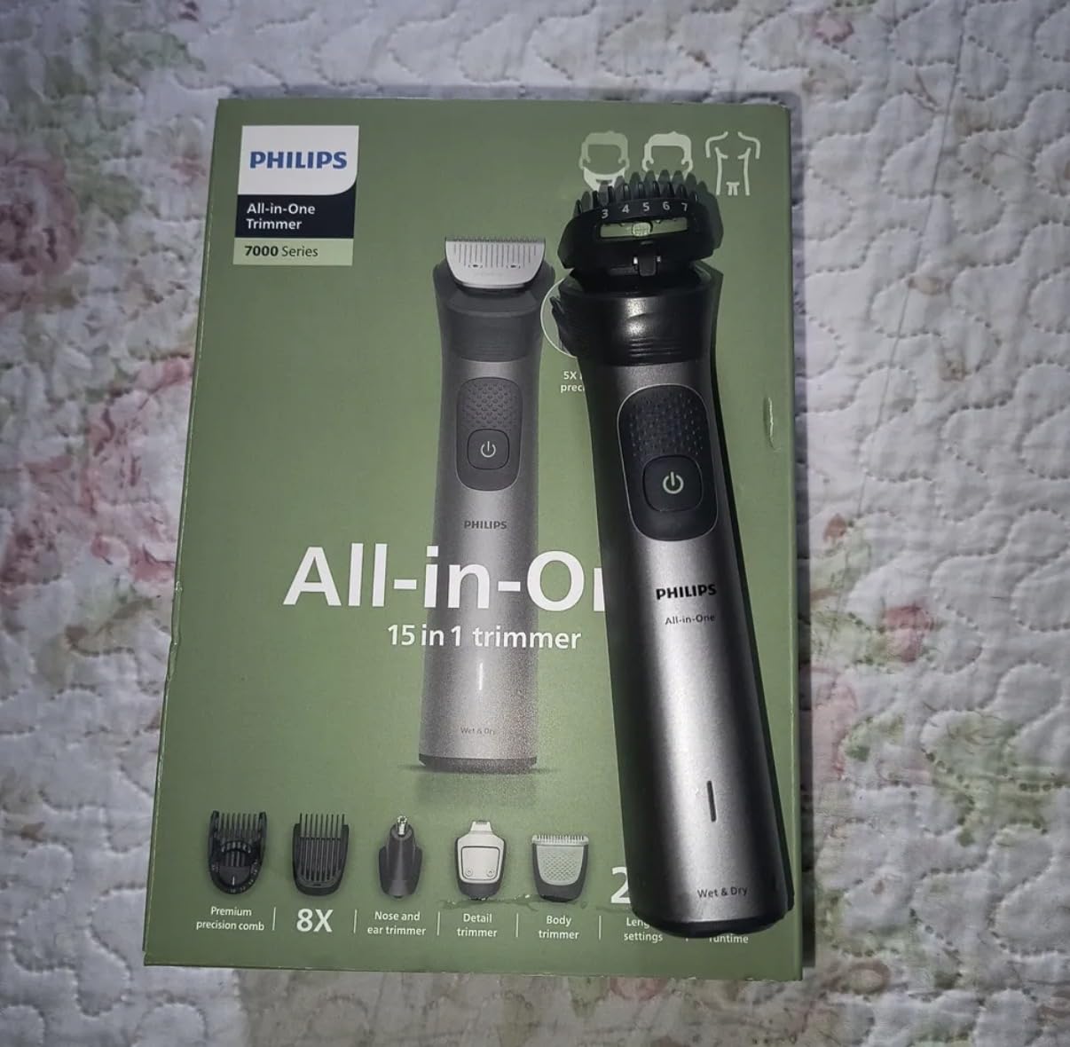 Philips Norelco All-in-One 3000 13-in-1 Trimmer, Face & Hair, Comfort Tips | Men's Face & Hair Grooming Kit, Skin-Friendly Blade, 9 Length Settings customer photo 1